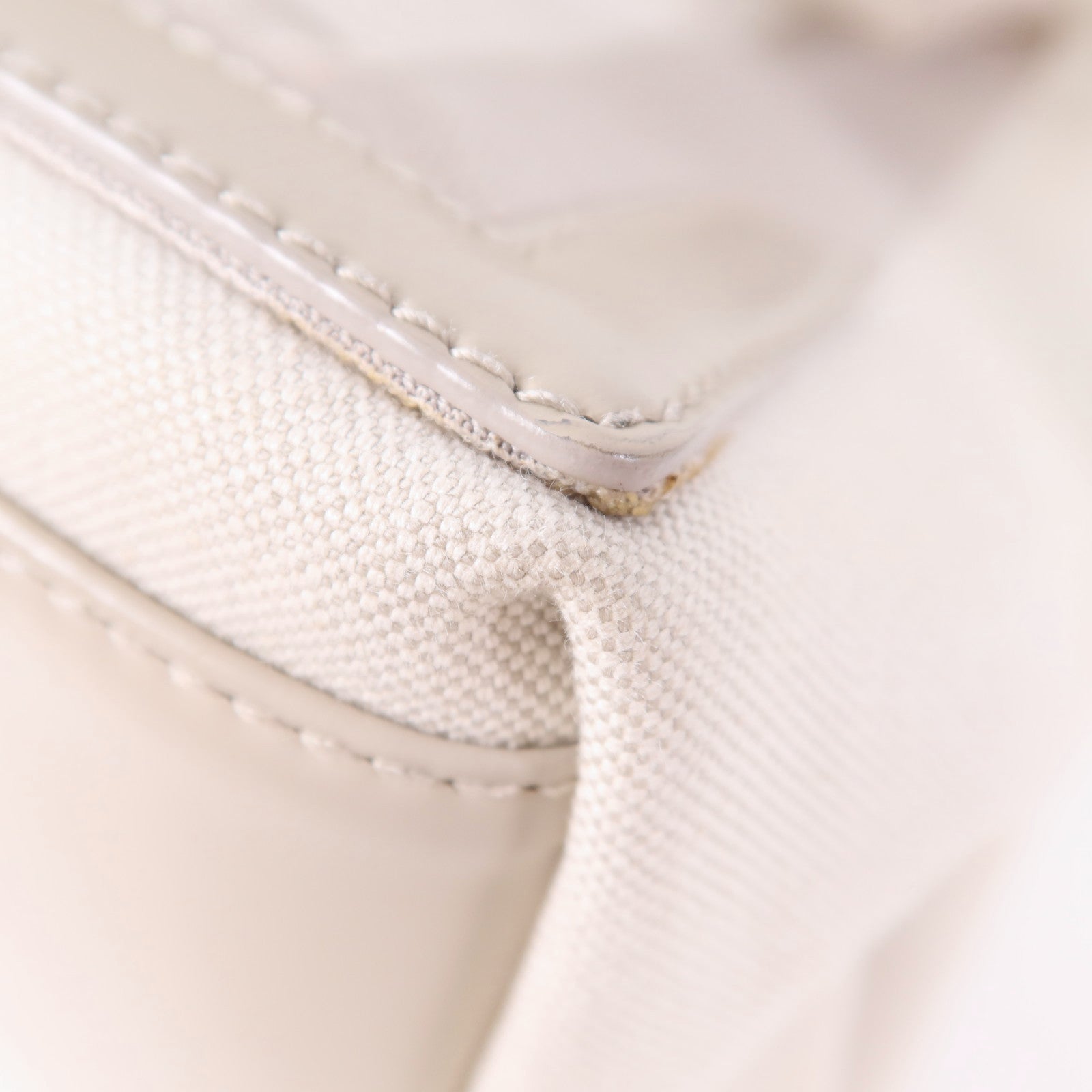 BALENCIAGA SHW Navy Cabas Small Tote Bag Handbag Canvas Beige/Grey