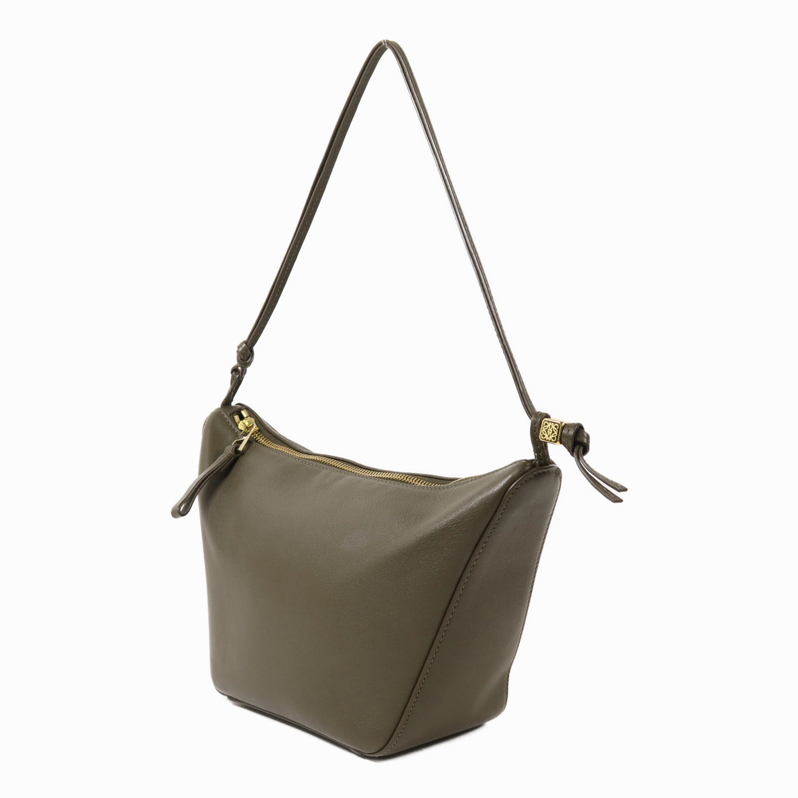 LOEWE 牛皮皮革Mini Hammock Hobo金扣手挽肩背兩用袋