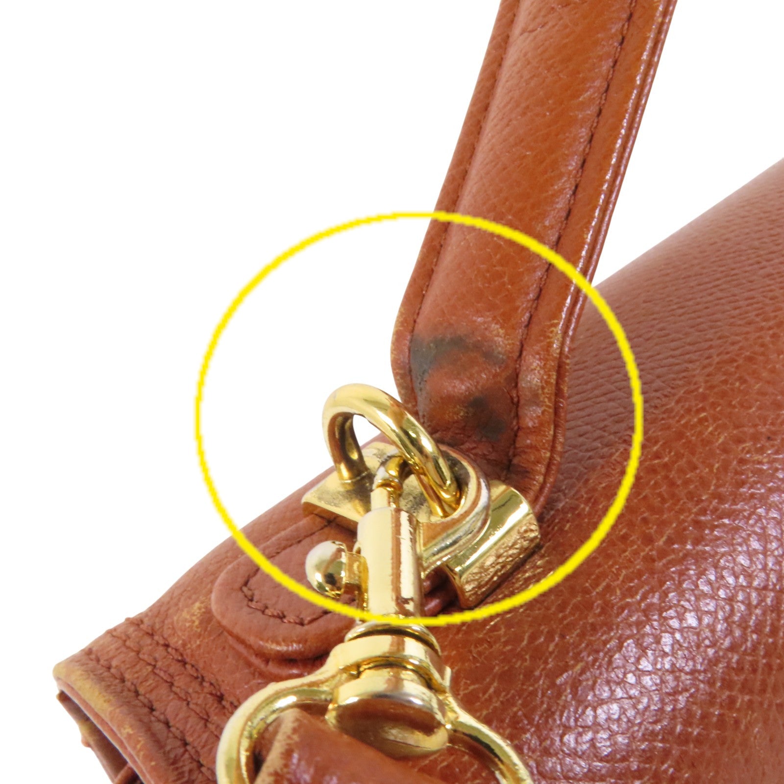 Valentino 牛皮皮革2Way Shoulder Bag金扣手挽肩背兩用袋