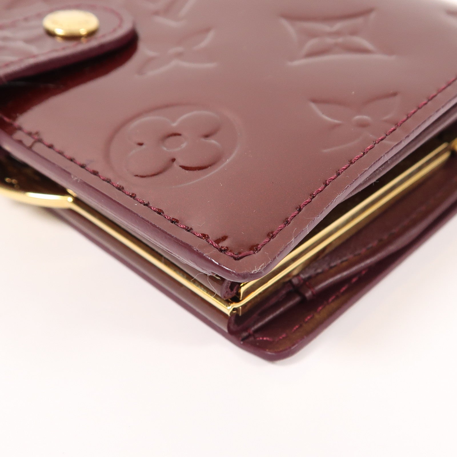 LOUIS VUITTON Monogram Vernis Wallet金扣錢包