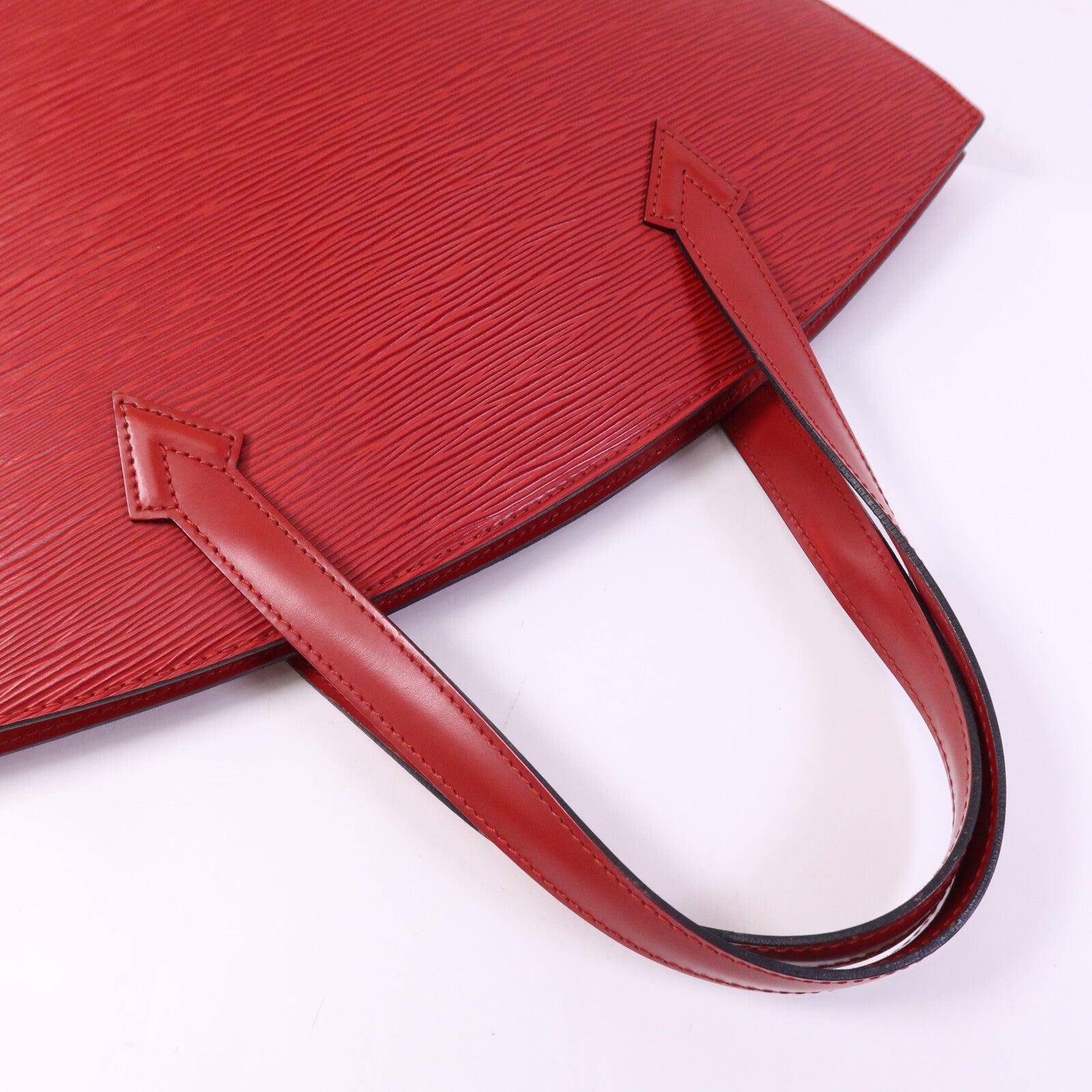 LOUIS VUITTON Epi Saint Jacques PM金扣手挽袋