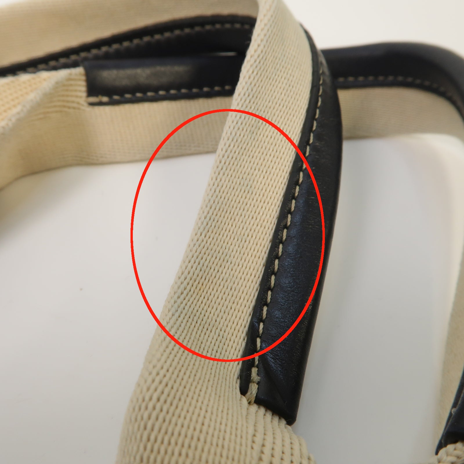 Chloe 【激減優惠】帆布Woody Tote Bag手挽袋米色/深藍色