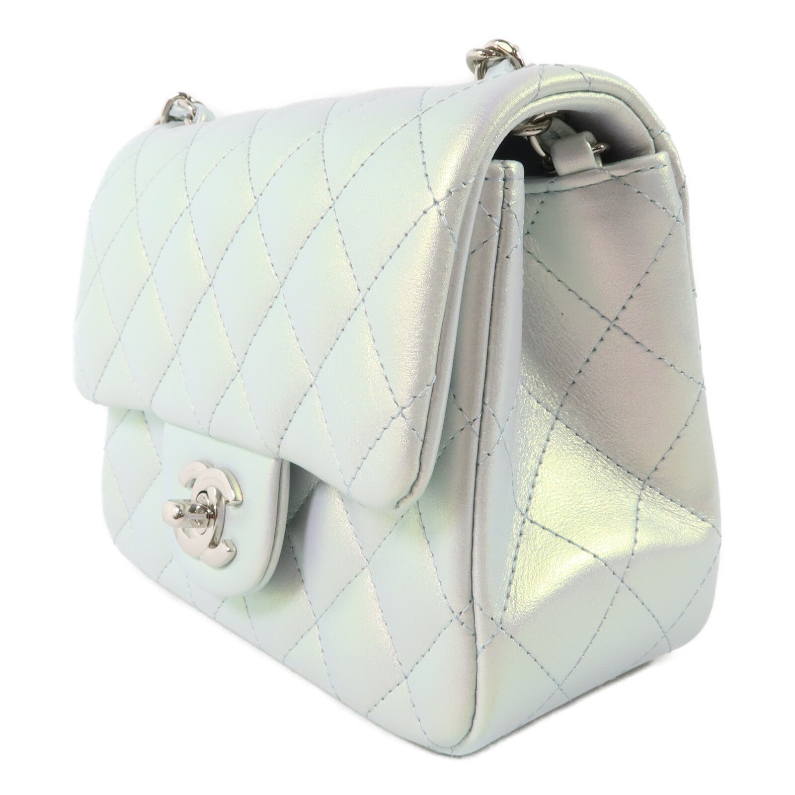 CHANEL 羊皮皮革Mini Classic 17鏈帶肩背袋