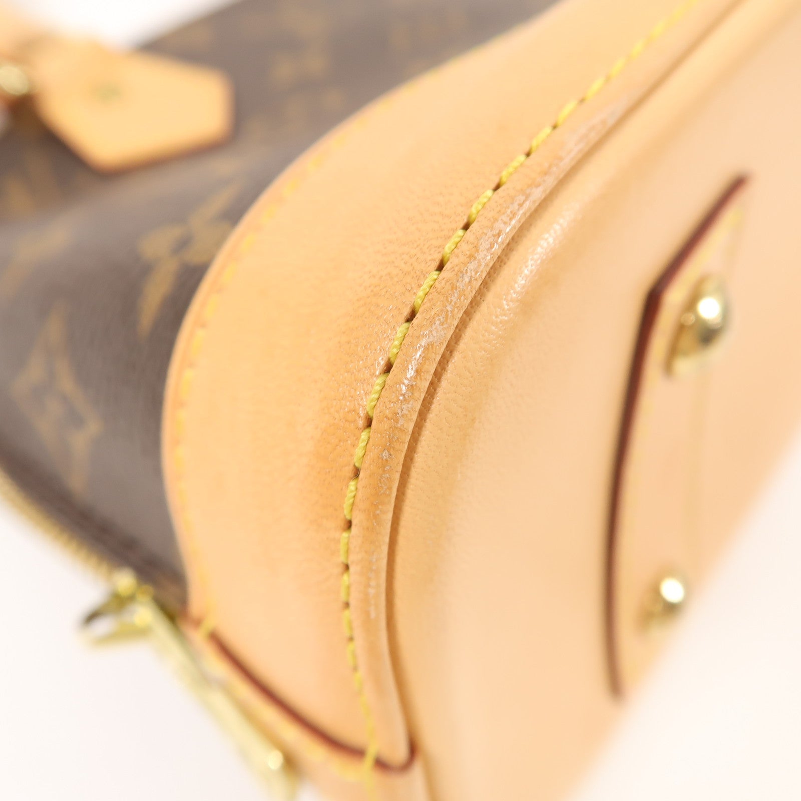 LOUIS VUITTON Monogram Alma BB金扣手挽肩背兩用袋啡色