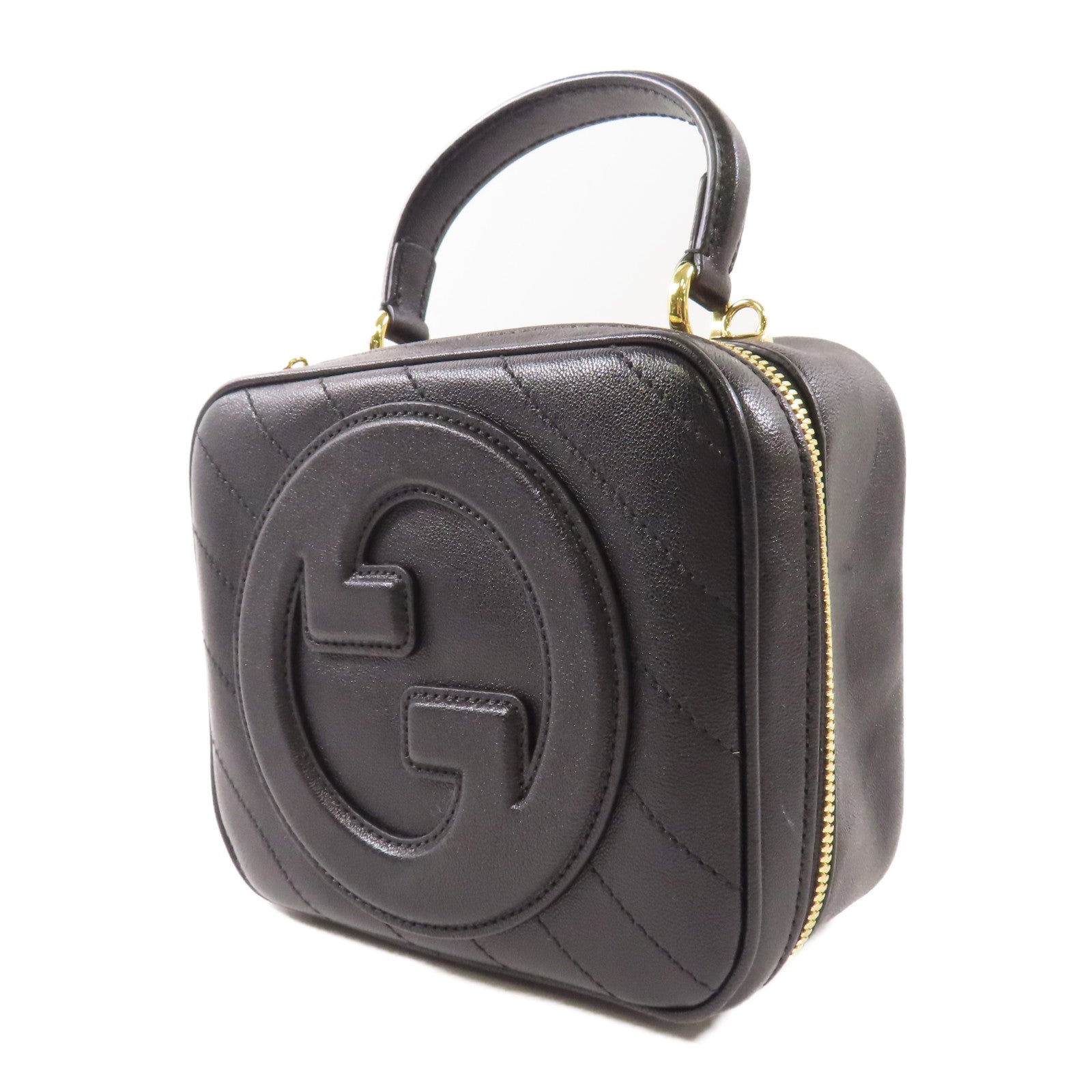 GUCCI 牛皮皮革Blondie金扣手挽肩背兩用袋