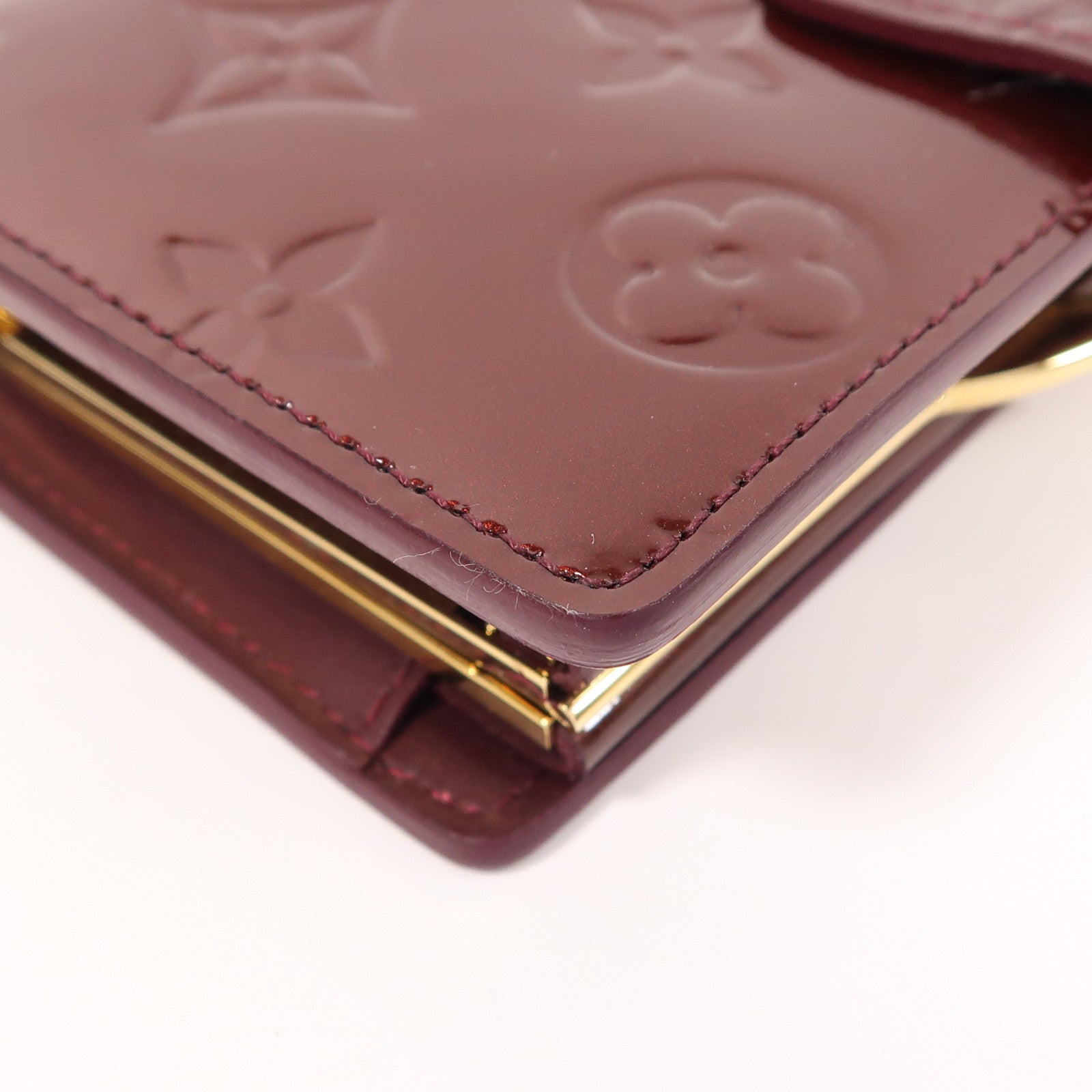 LOUIS VUITTON 【激減優惠】Monogram Vernis Wallet金扣錢包
