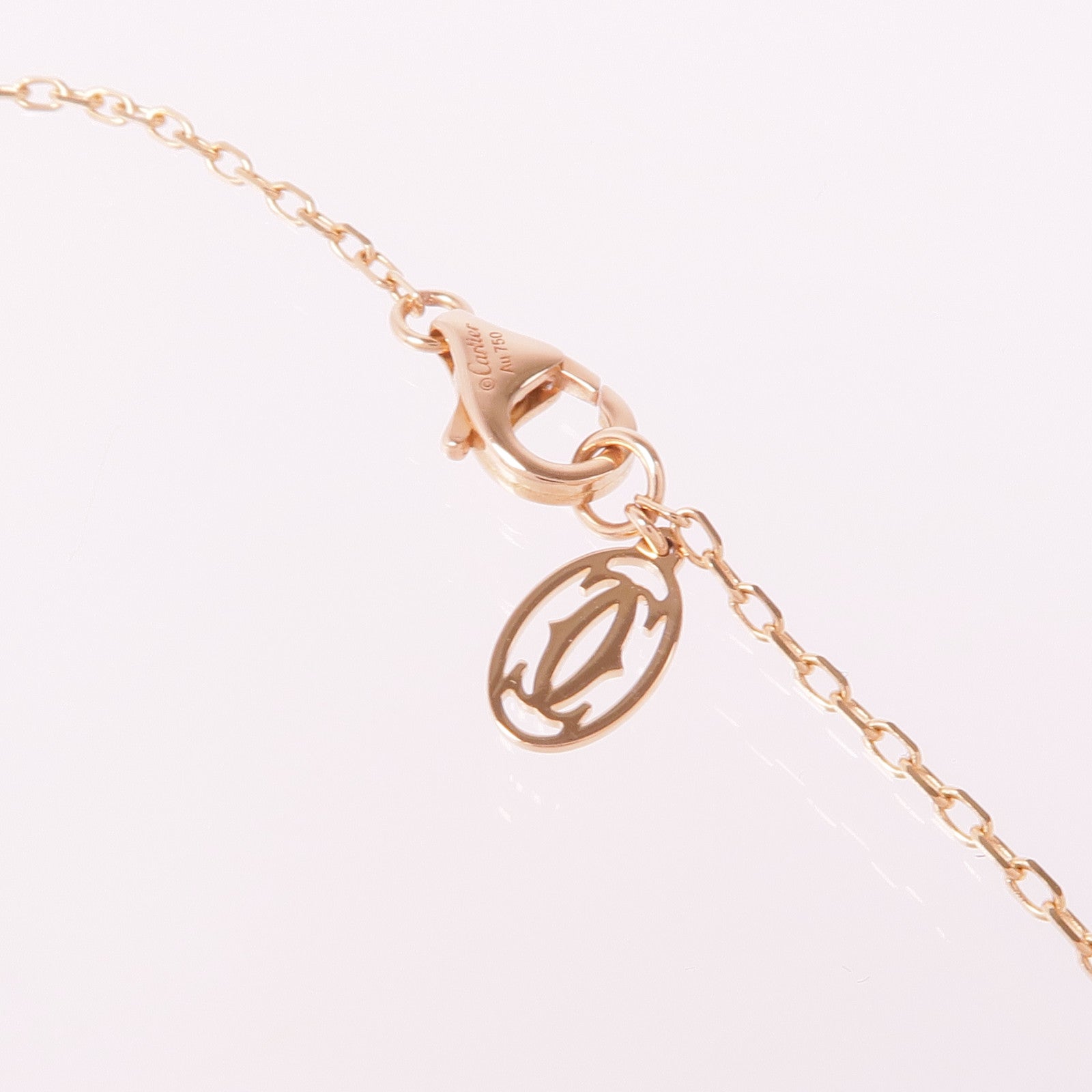 CARTIER 18K玫瑰金Juste un Clou Diamonds Necklace鑽石項鍊