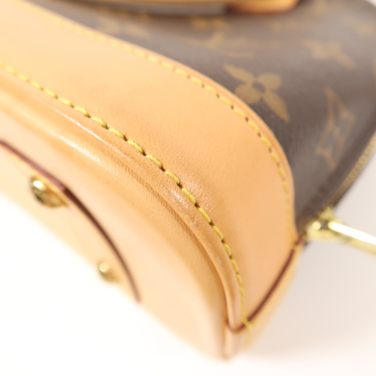 LOUIS VUITTON Monogram Alma BB金扣手挽肩背兩用袋啡色
