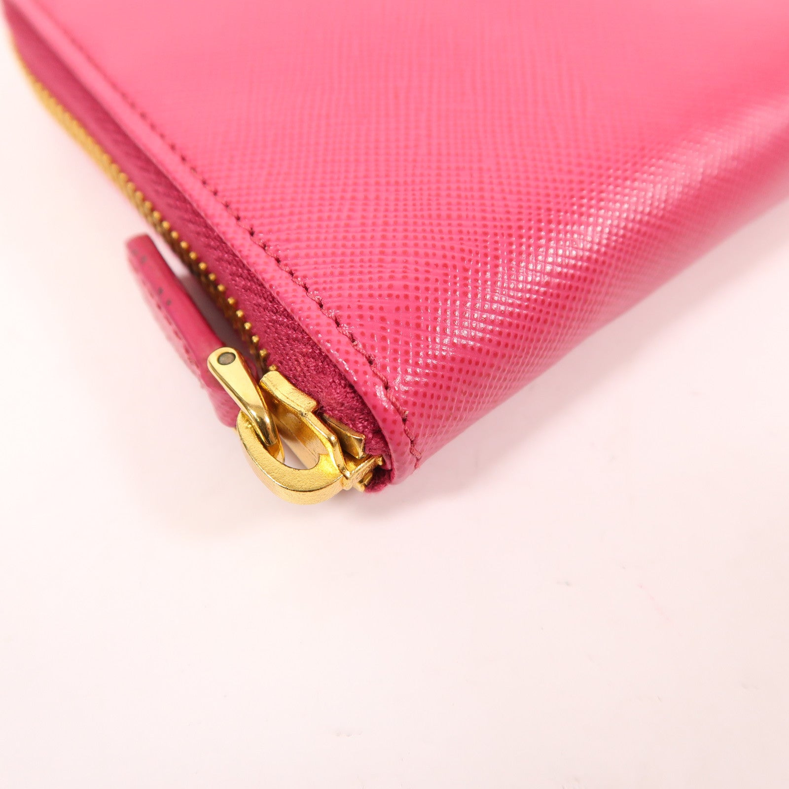 PRADA 牛皮皮革Long Wallet金扣長錢包