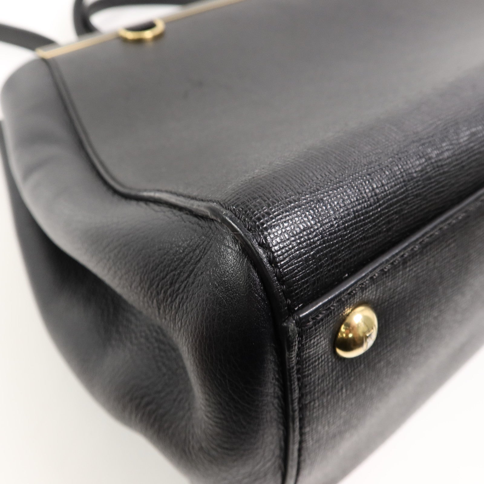FENDI 牛皮皮革2 Jours金扣手挽肩背兩用袋