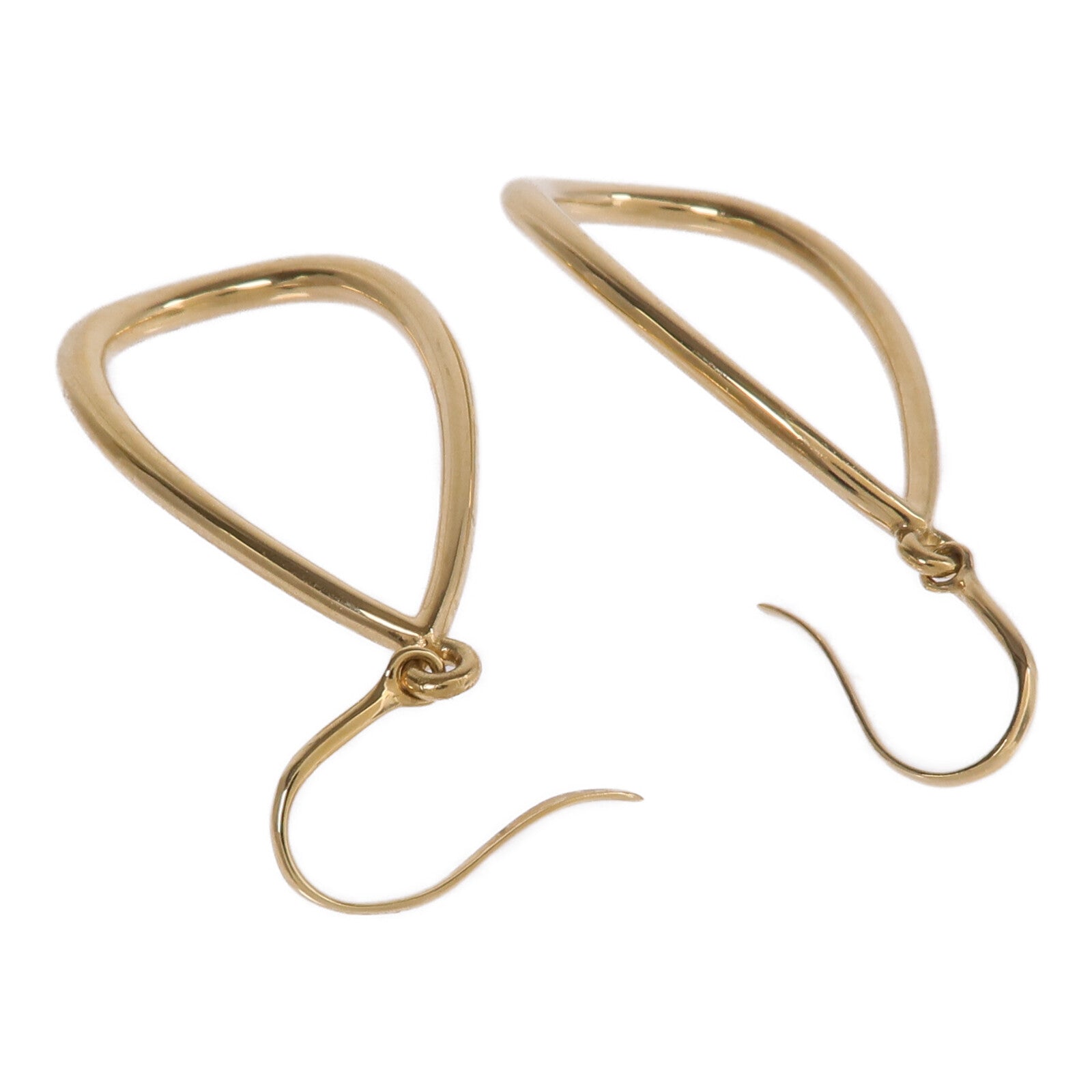 TIFFANY＆CO 18K黃金Open Teardrop Earrings耳環