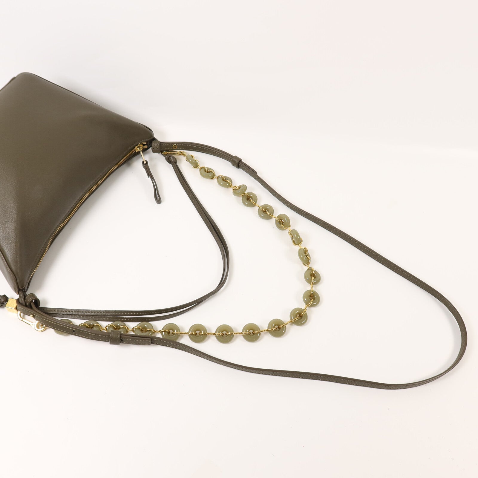 LOEWE 牛皮皮革Mini Hammock Hobo金扣手挽肩背兩用袋