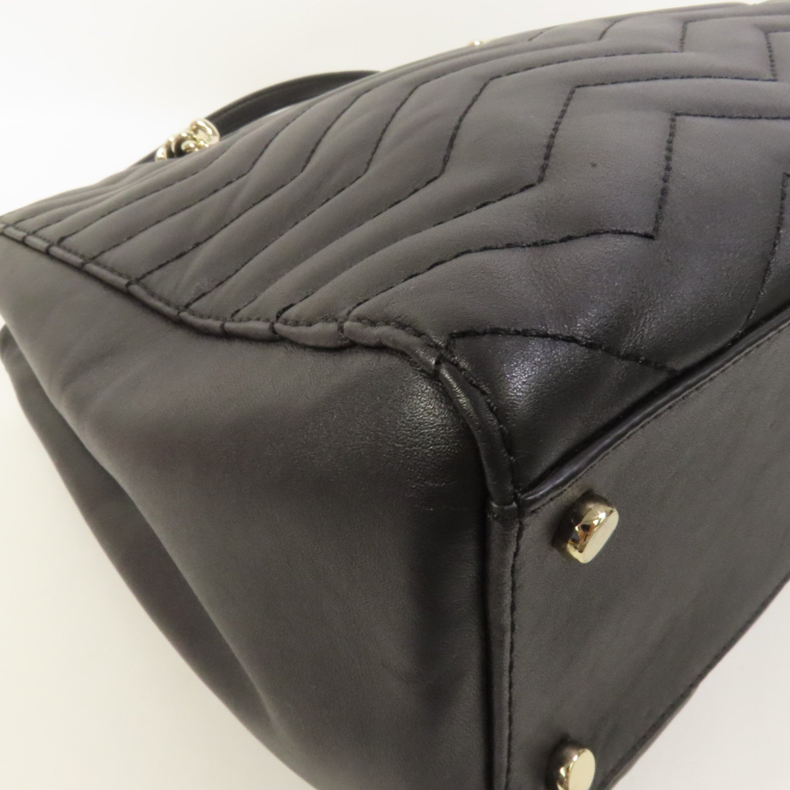 Kate Spade 牛皮皮革Tote Bag金扣肩背袋