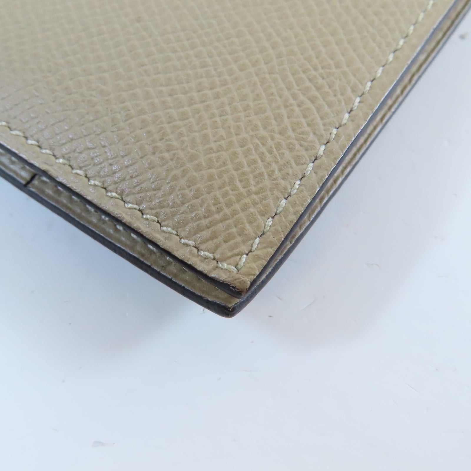 HERMES 【激減優惠】Epsom皮革Bearn Long Wallet銀扣長錢包Gris Asphalt瀝青灰色