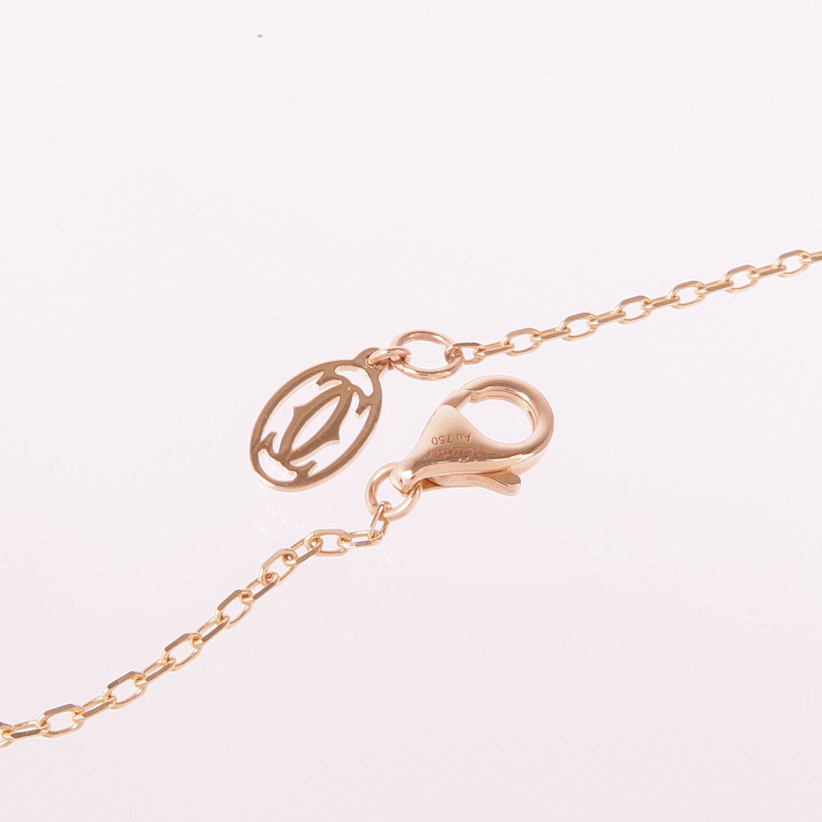 CARTIER 18K玫瑰金Juste un Clou Diamonds Necklace鑽石項鍊