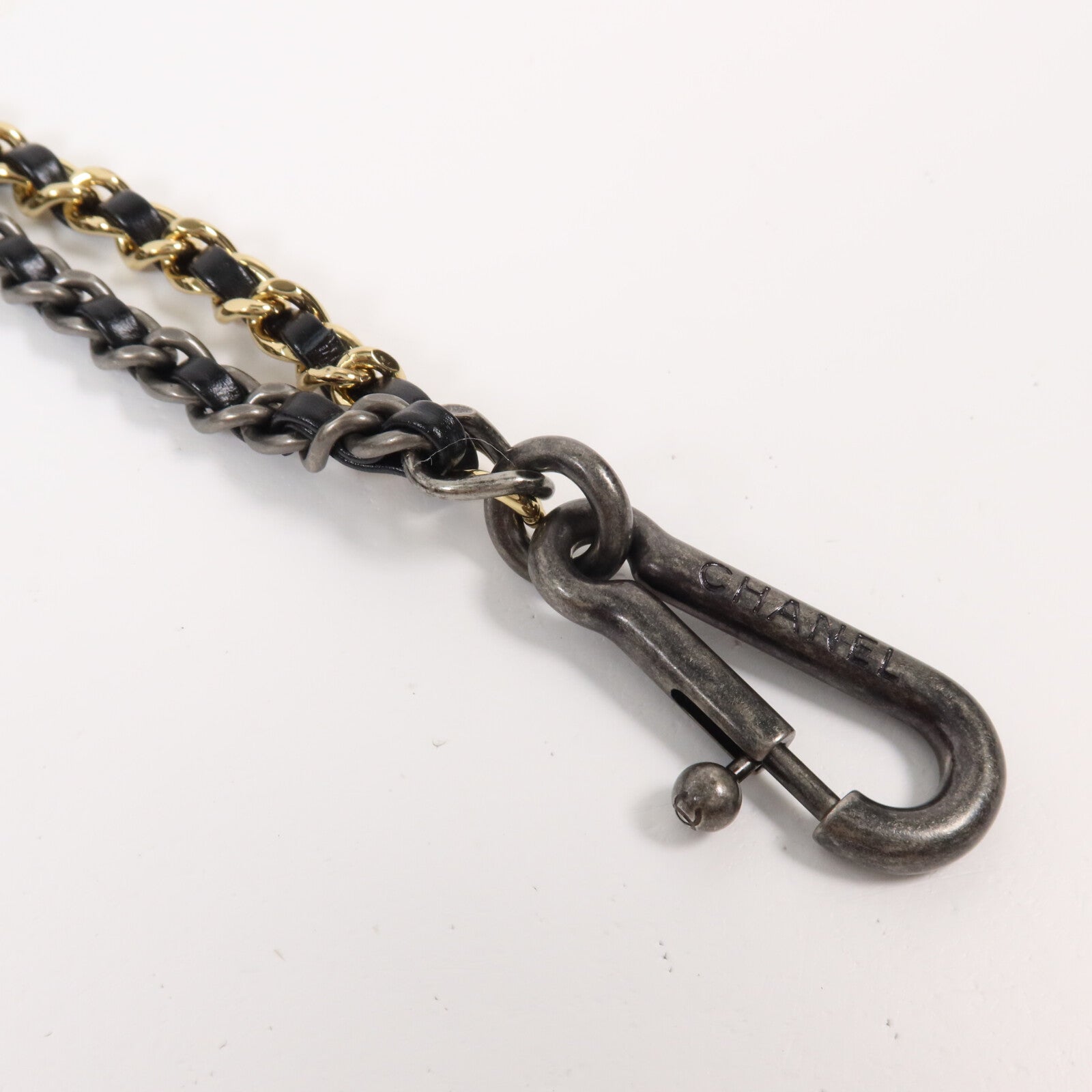 CHANEL 牛皮皮革Gabrielle Shopping Tote鏈帶手挽肩背兩用袋