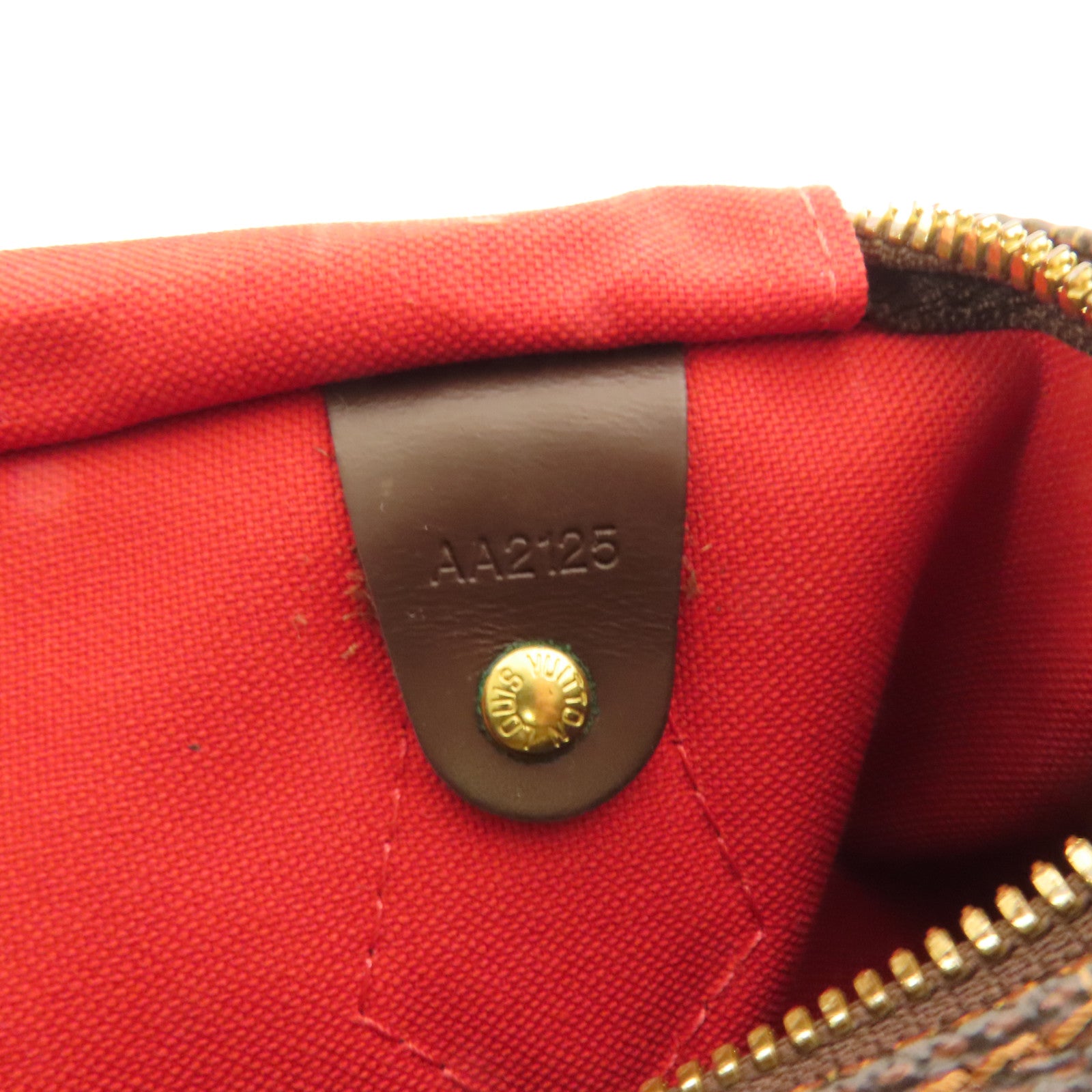 LOUIS VUITTON Damier Speedy Bandouliere 30金扣手挽肩背兩用袋