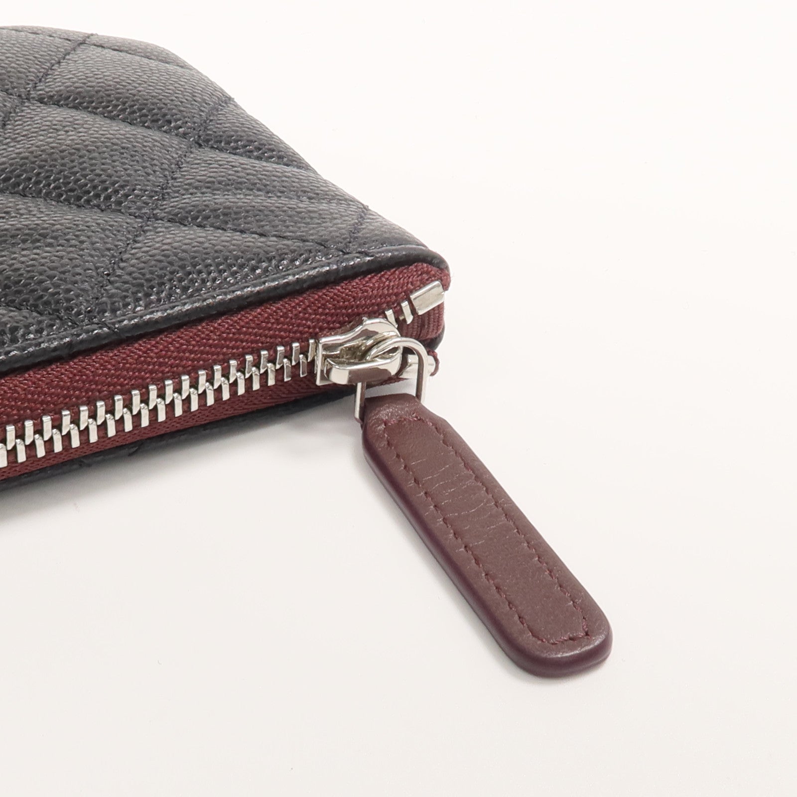 CHANEL 牛皮皮革Coin Case/Pouch銀扣零錢包/手拿包