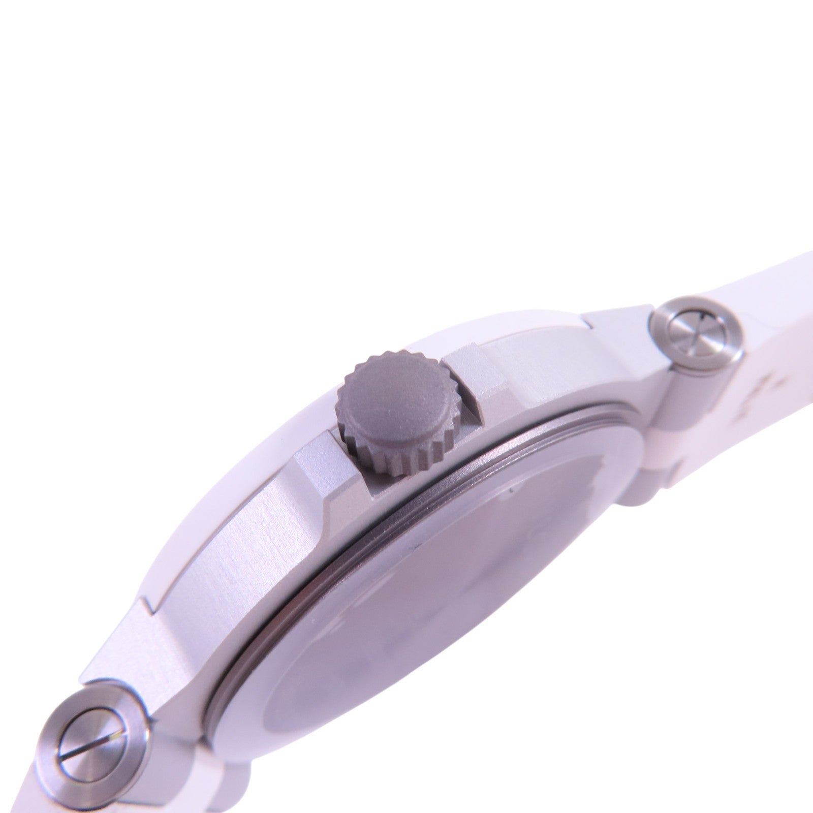 BVLGARI Aluminium 40mm BB40AT Automatic Watch Aluminium Rubber Belt