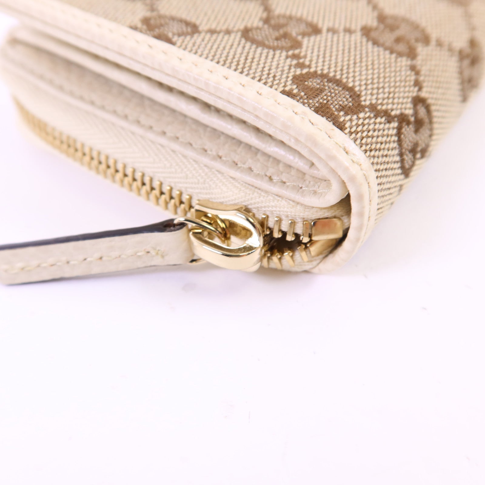 GUCCI 帆布Bifold Wallet金扣錢包