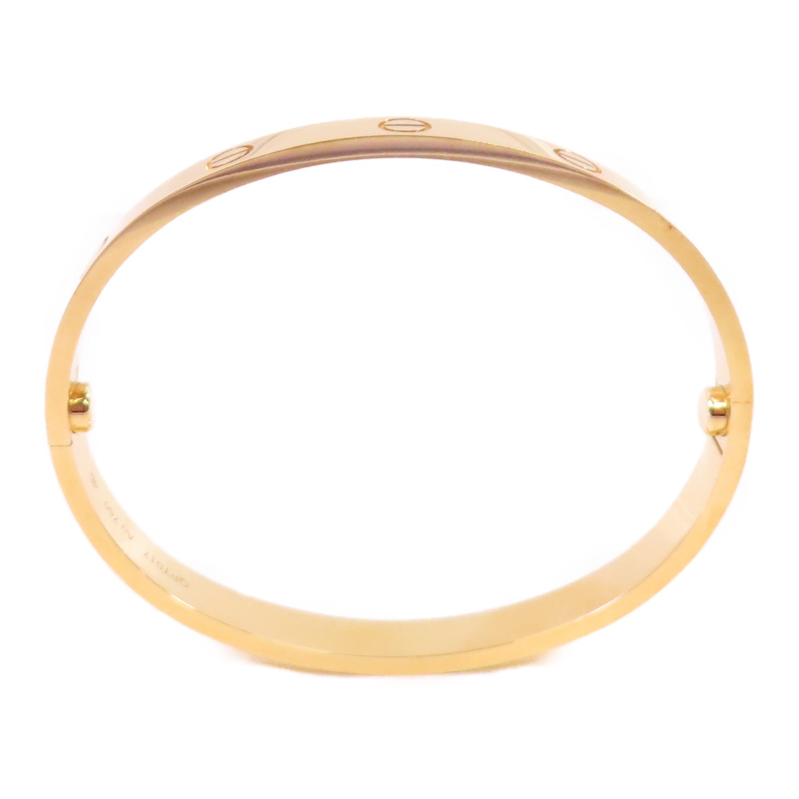 CARTIER 18K黃金Love Blaceret手鐲Cartier#17