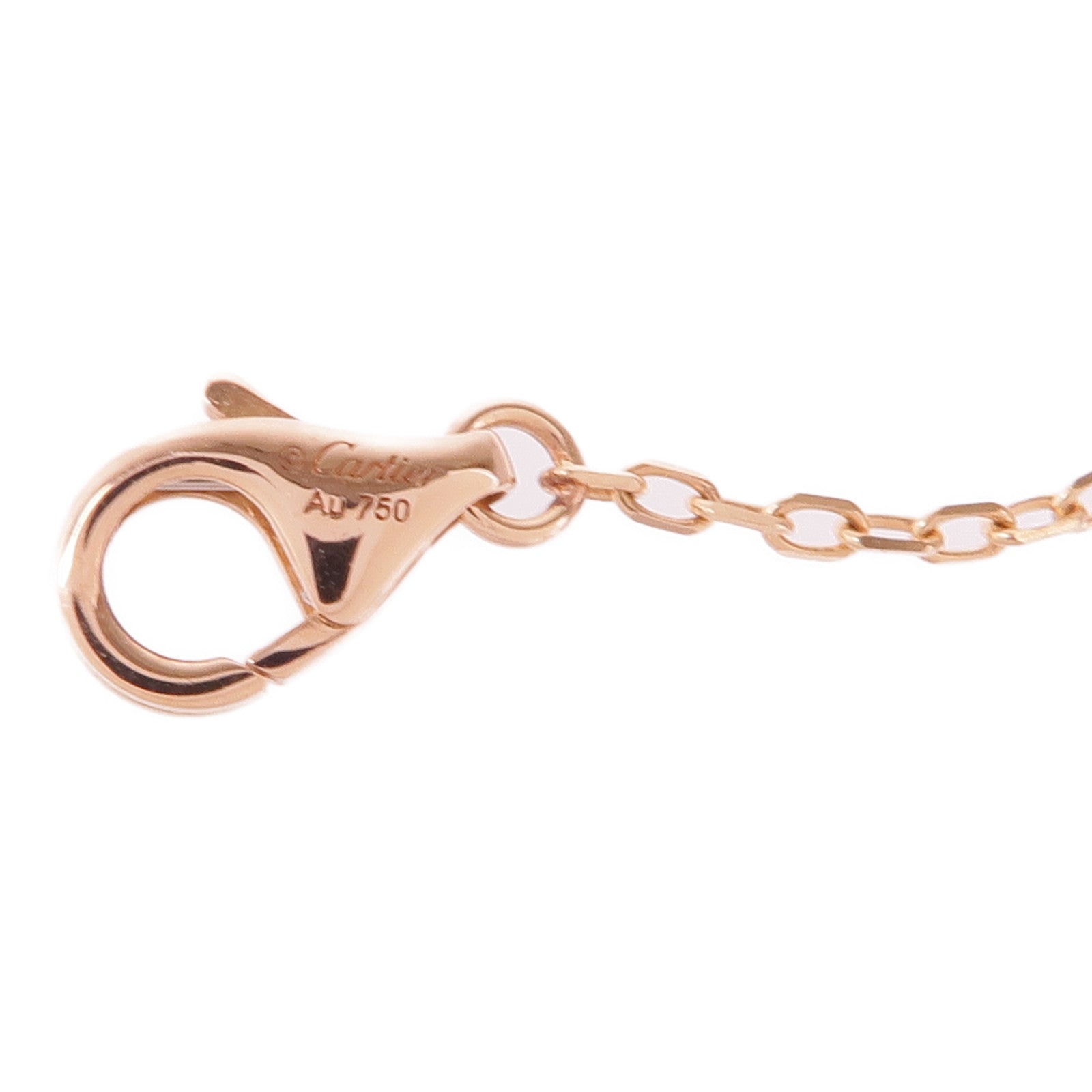 CARTIER 18K玫瑰金Juste un Clou Diamonds Necklace鑽石項鍊