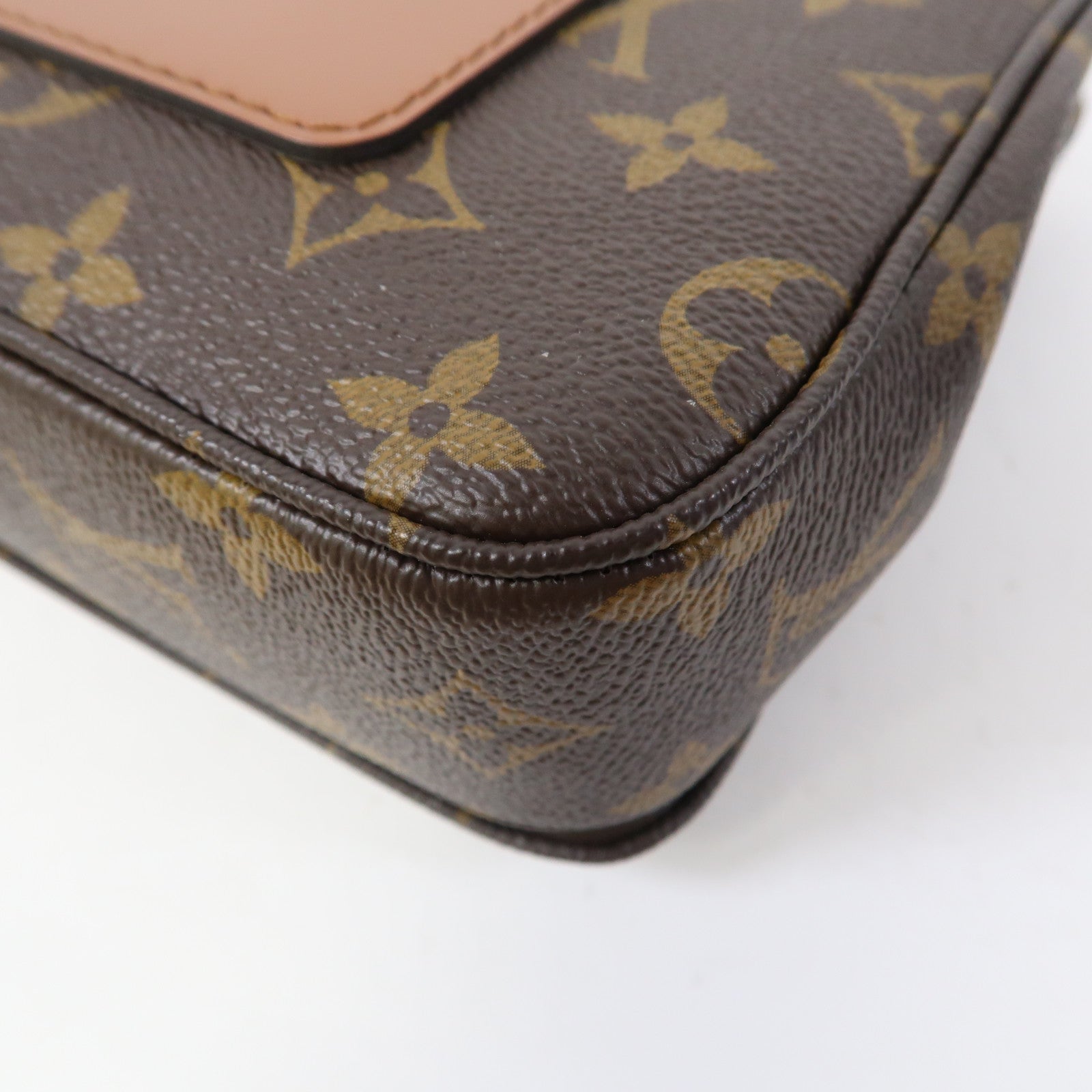 LOUIS VUITTON Monogram Marceau金扣鏈帶肩背袋啡色