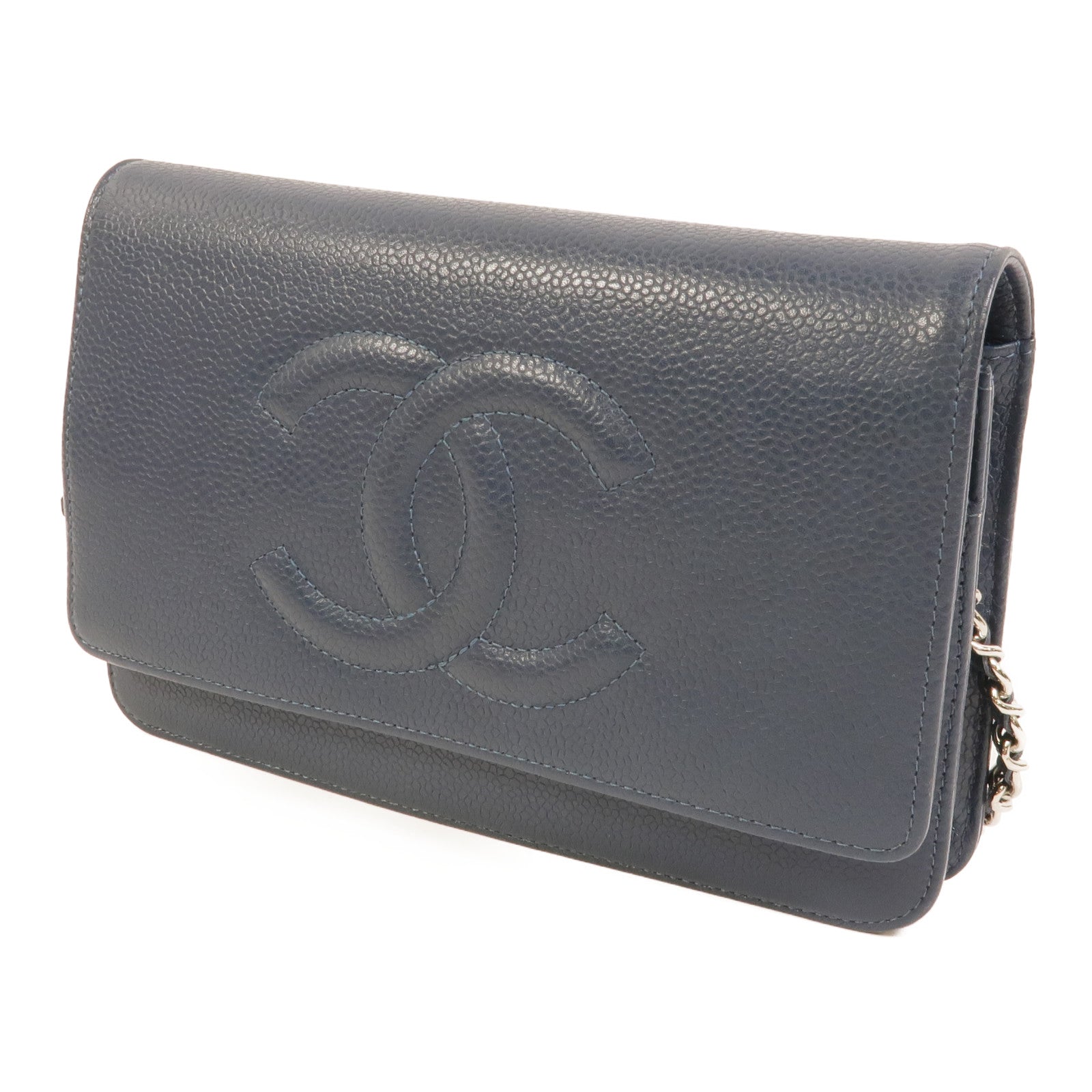 CHANEL 牛皮皮革WOC Wallet On Chain鏈帶肩背袋
