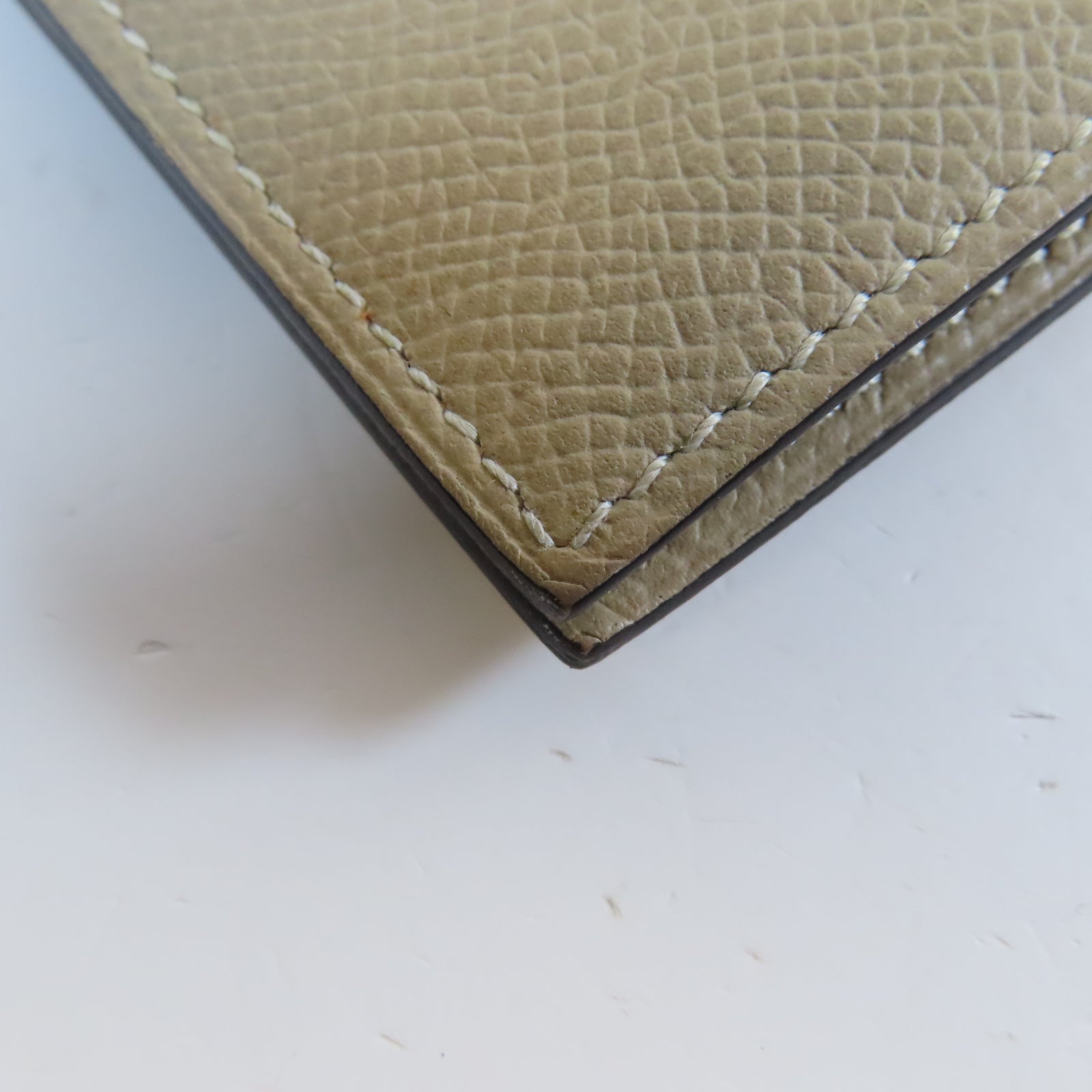 HERMES 【激減優惠】Epsom皮革Bearn Long Wallet銀扣長錢包Gris Asphalt瀝青灰色
