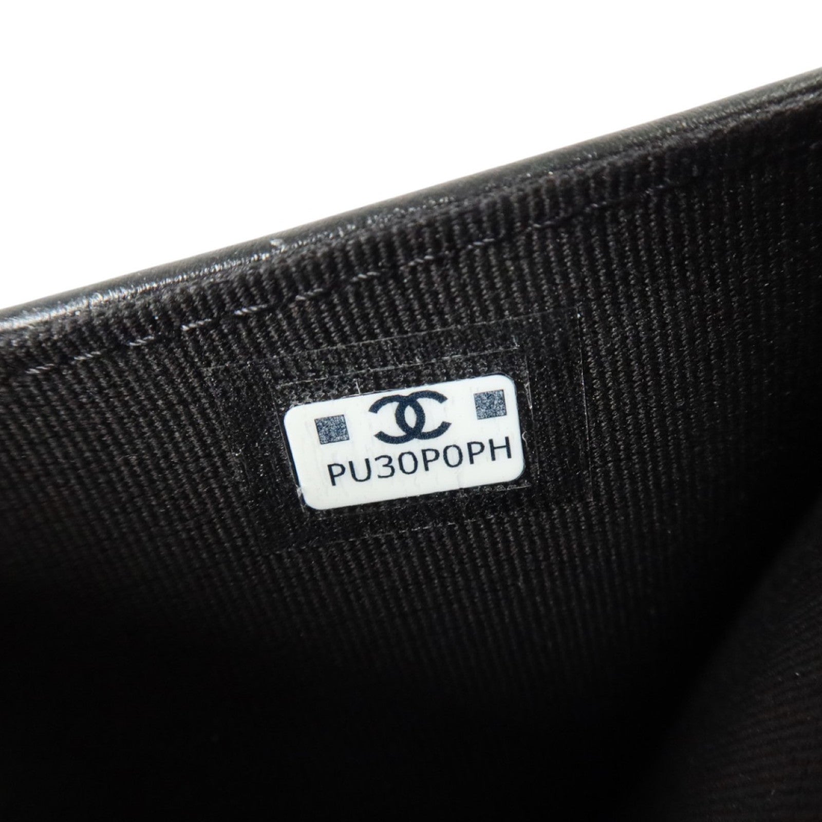 CHANEL 牛皮皮革Zipper Round Wallet金扣錢包