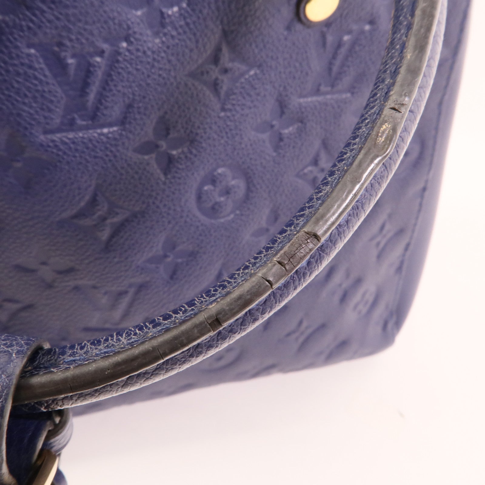 LOUIS VUITTON Monogram Empreinte Montaigne MM手挽肩背兩用袋