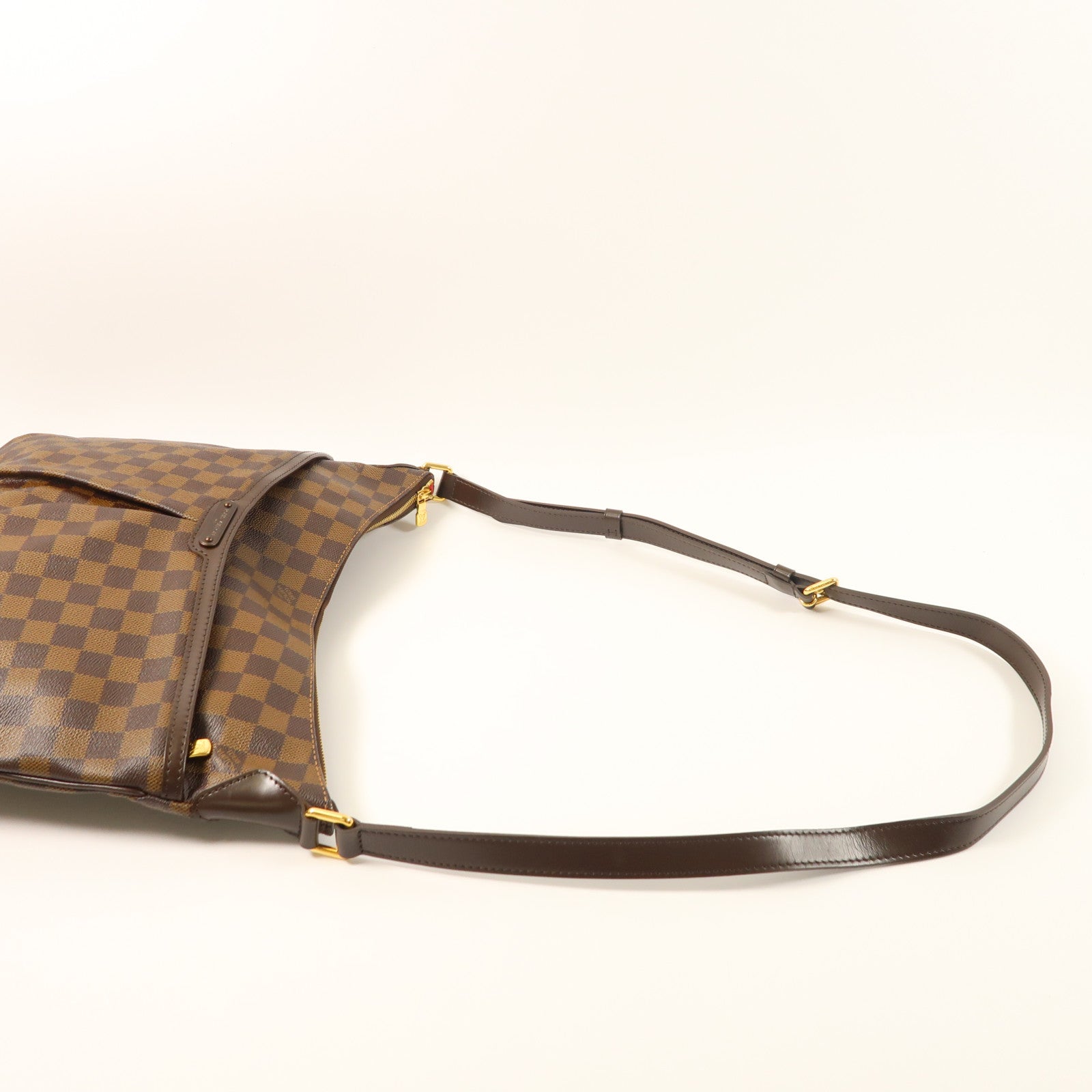 LOUIS VUITTON Damier Bloomsbury GM金扣肩背袋
