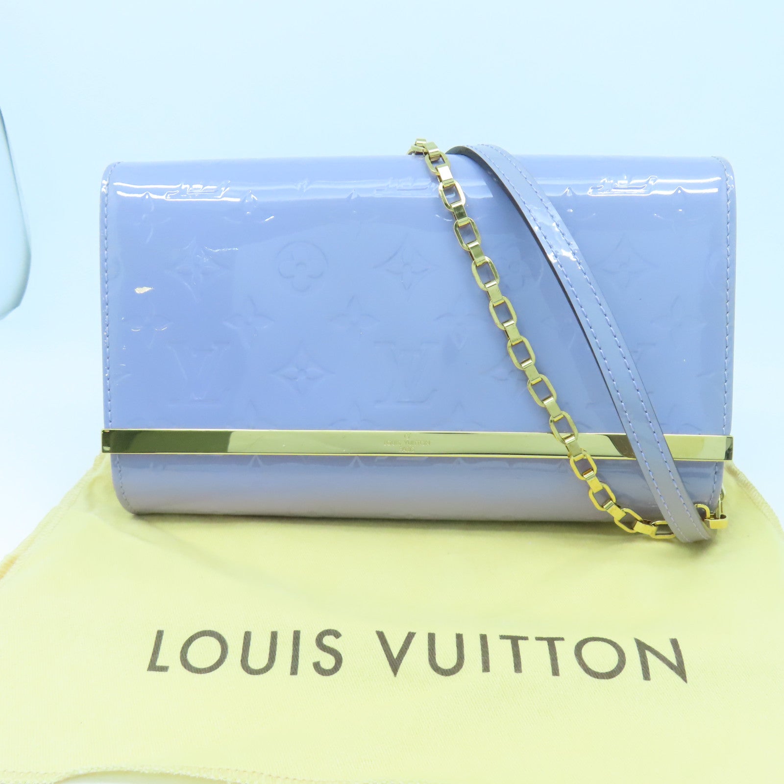 LOUIS VUITTON 【激減優惠】Monogram Vernis ANA 2 Way Shoulder金扣手挽肩背兩用袋紫色