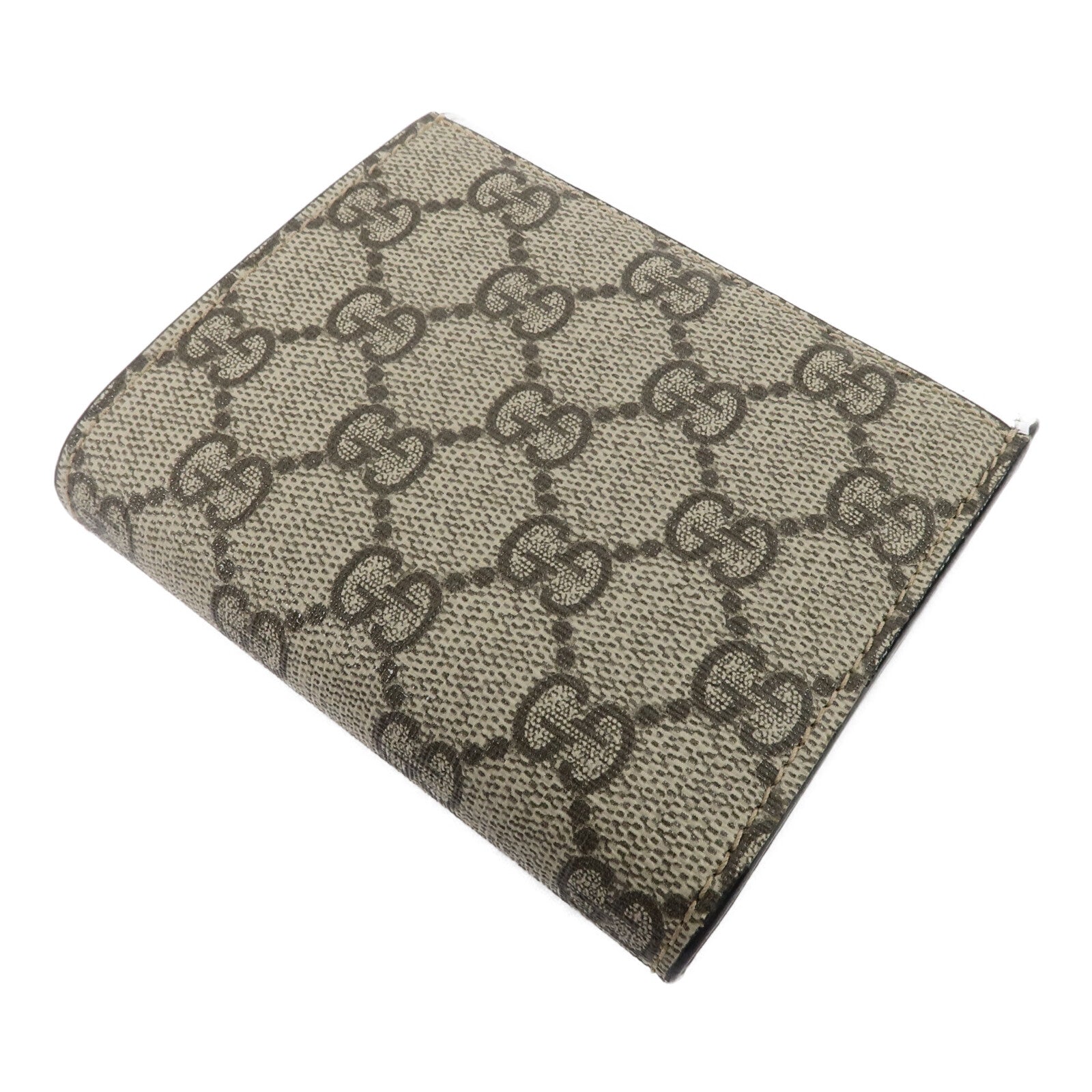 GUCCI 塗層帆布/牛皮皮革GG Marmont Wallet錢包