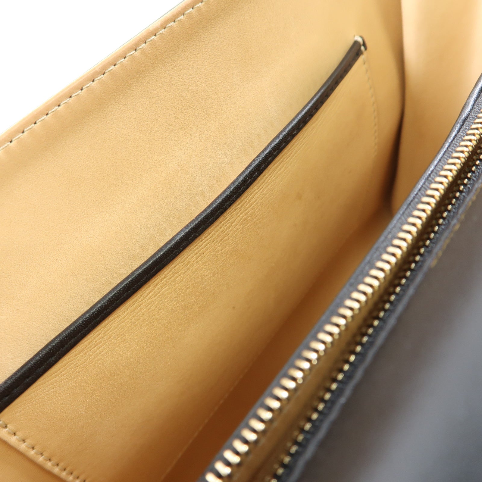 SELECTION 牛皮皮革Delvaux Tempete MM金扣手挽肩背兩用袋黑色