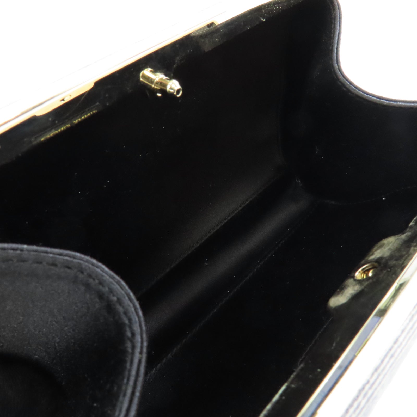 JIMMY CHOO 牛皮皮革Clutch Bag金扣手拿包灰色/白色