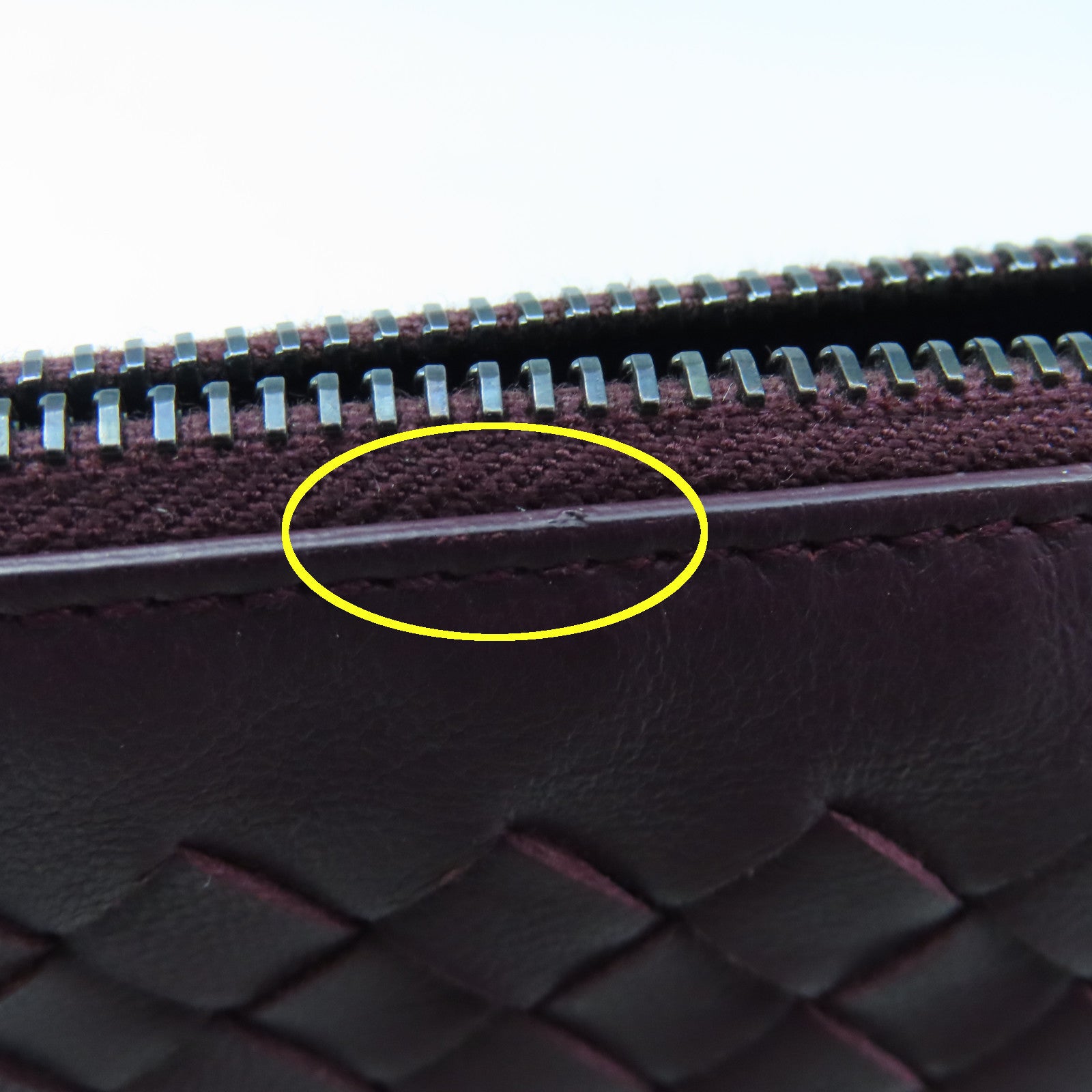 BOTTEGA VENETA Textured Leather Pouch Clutch Purple