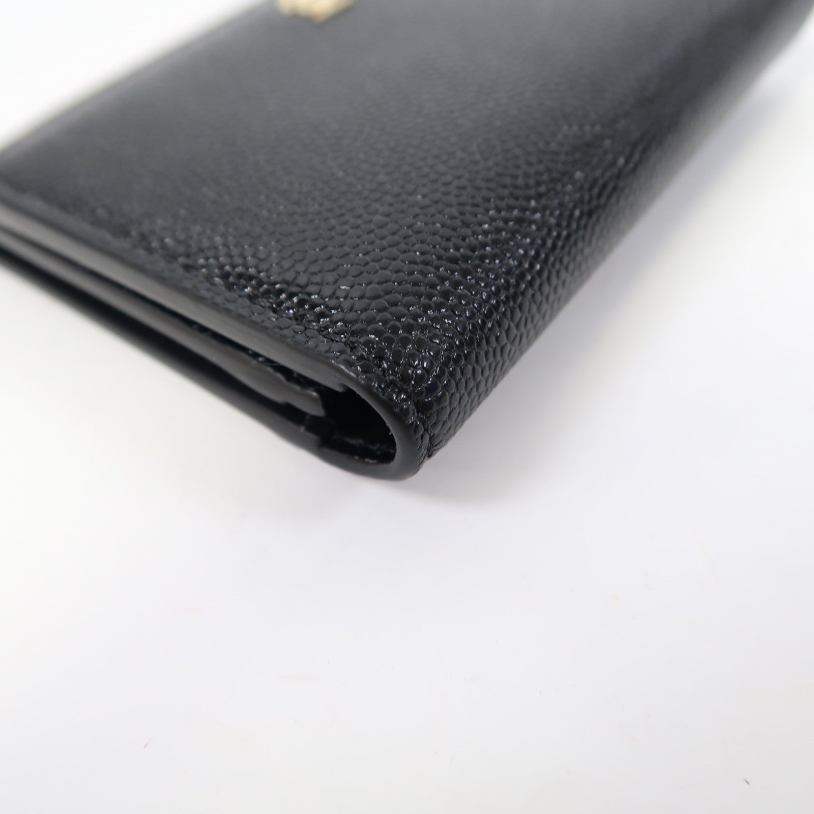 BURBERRY 【激減優惠】牛皮皮革Card Case金扣卡片套黑色