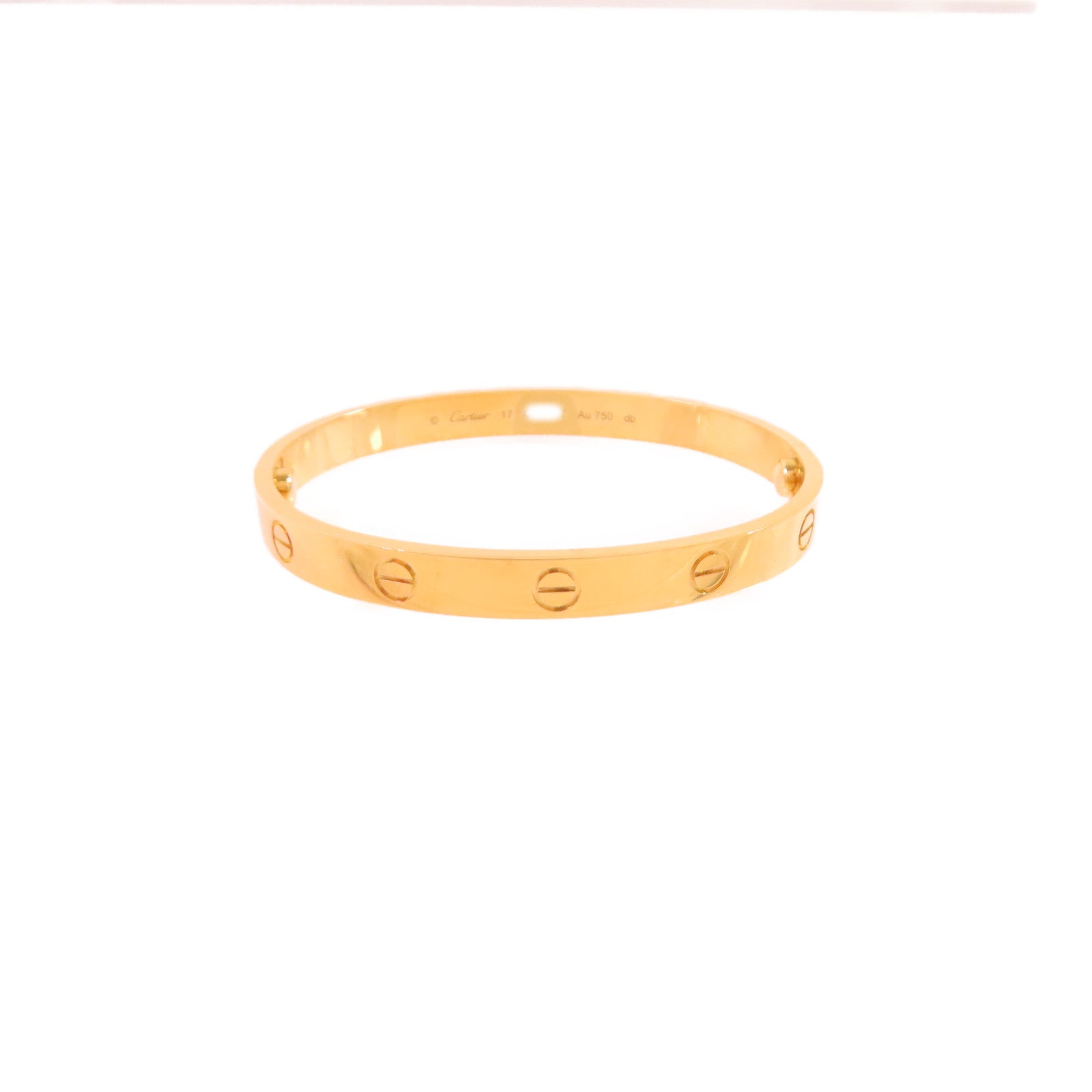 CARTIER 18K黃金Love Blaceret手鐲Cartier#17