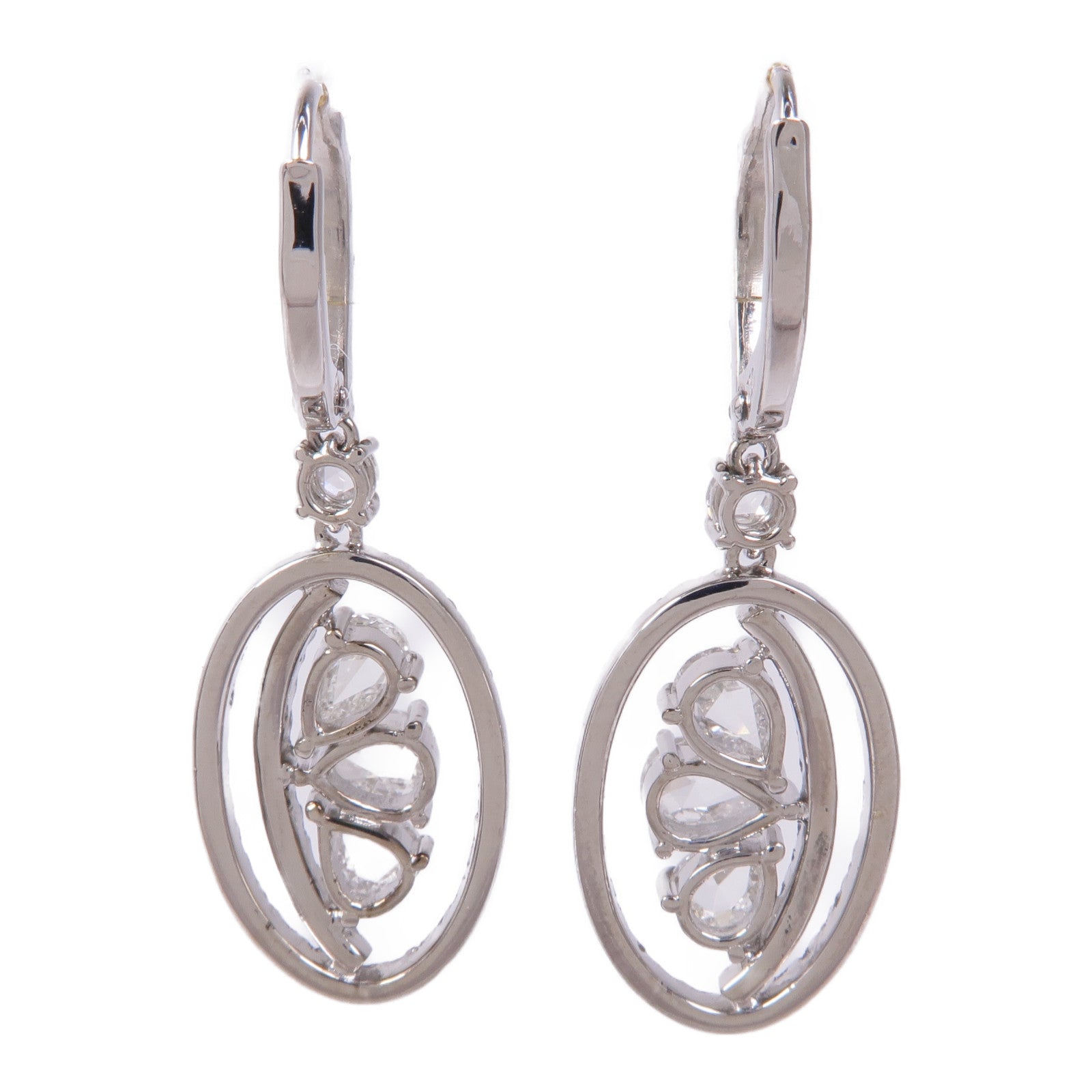 JEWELRY 18K白金Diamond Earrings鑽石耳環