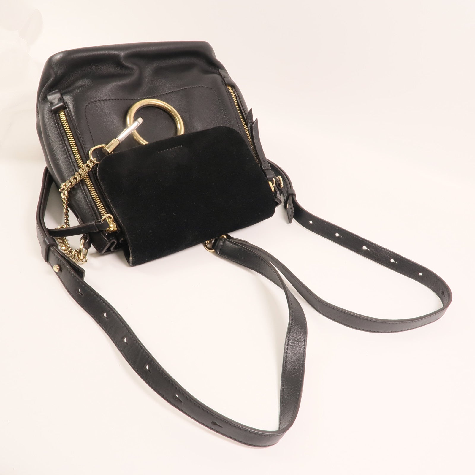 Chloe 【激減優惠】麂皮/牛皮皮革Faye Backpack背包