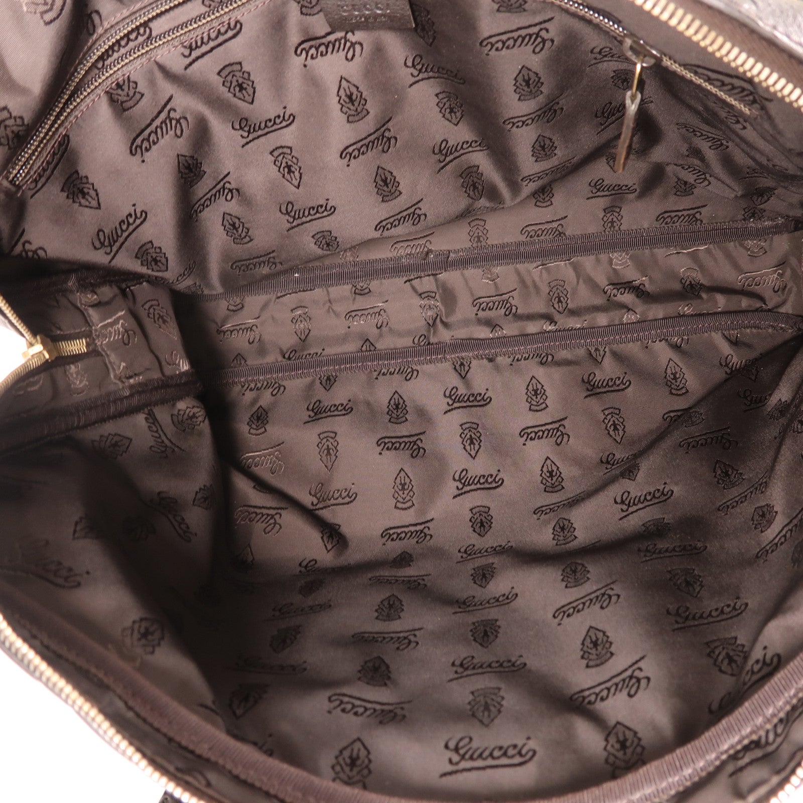 GUCCI 牛皮皮革Briefcase金扣公事包黑色