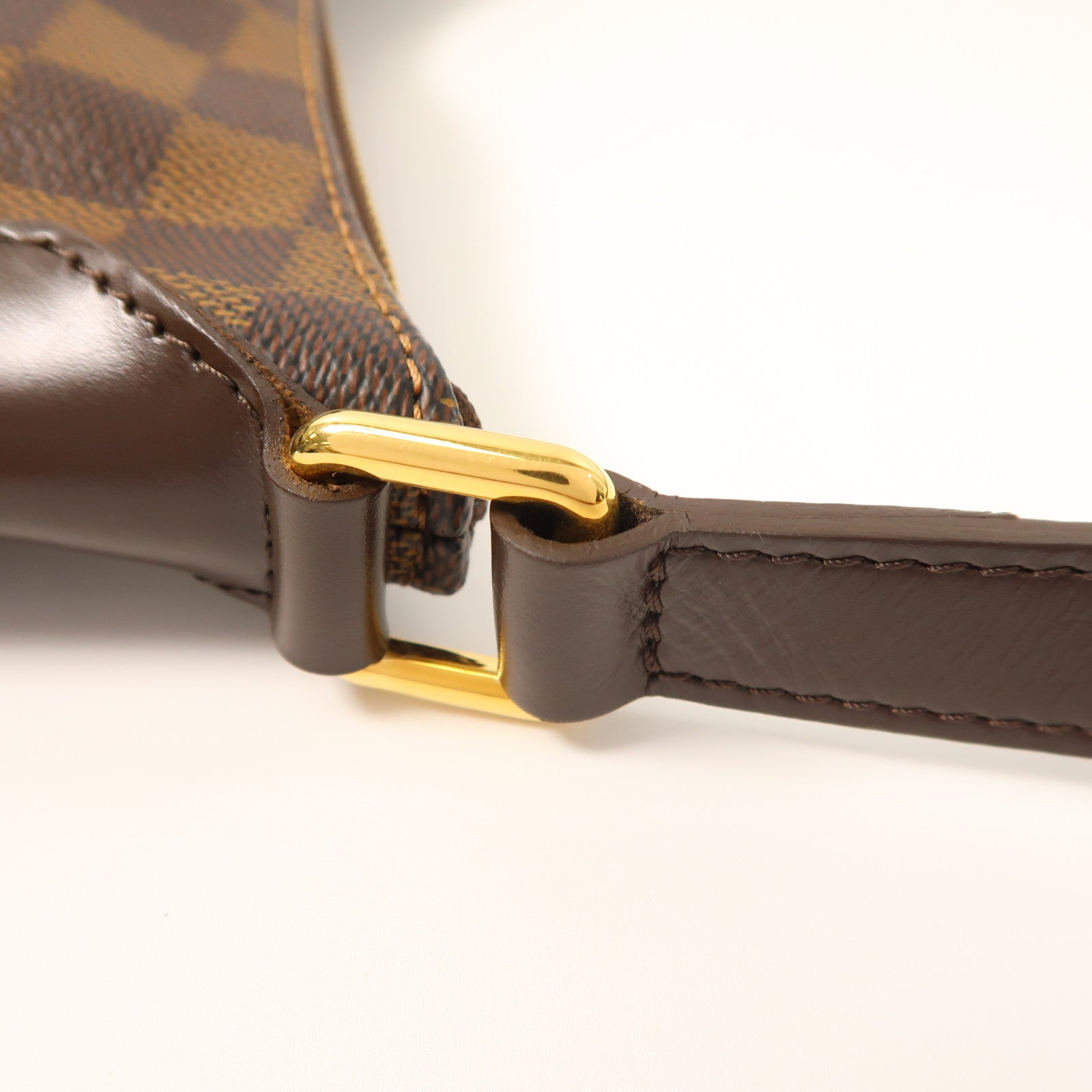LOUIS VUITTON Damier Bloomsbury GM金扣肩背袋