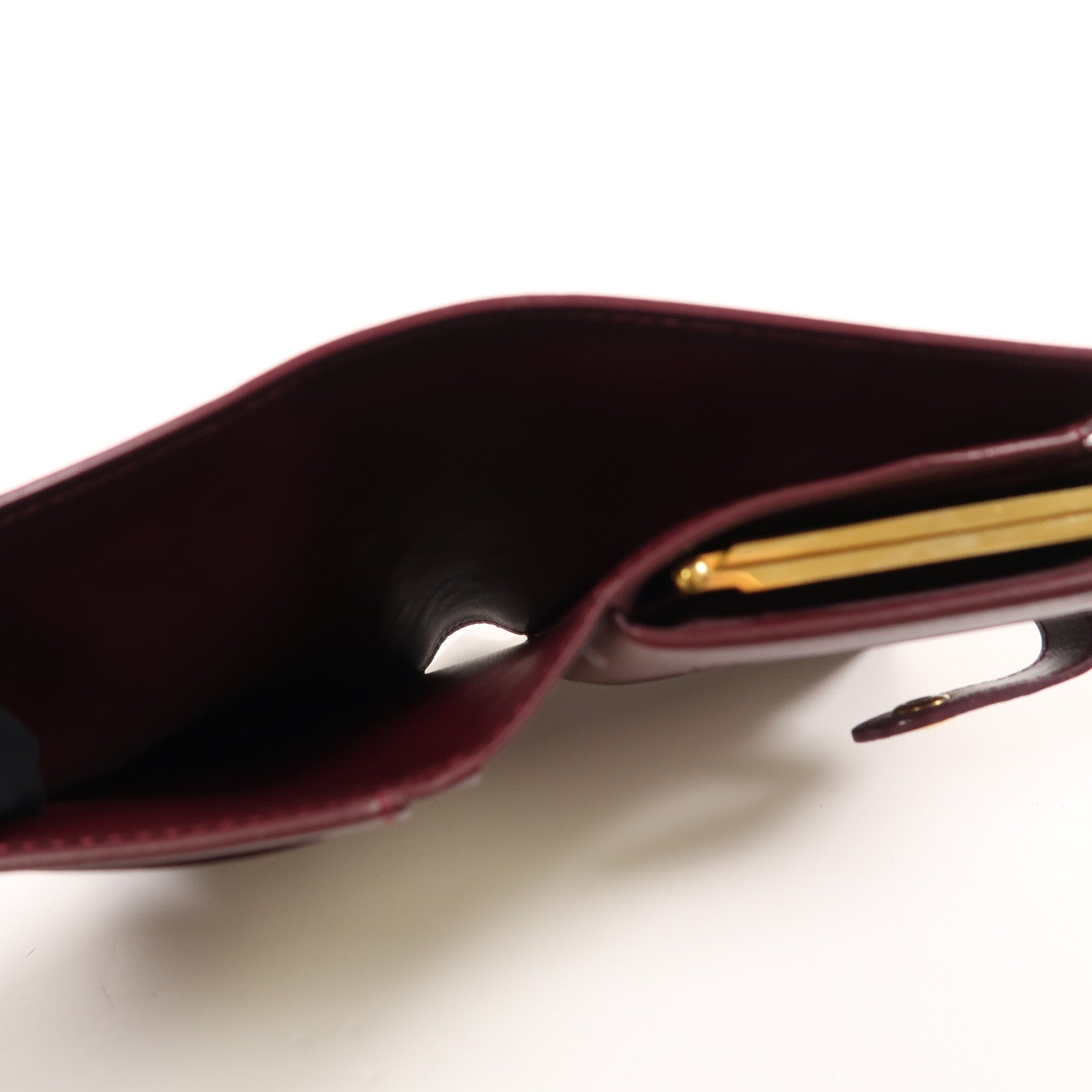 LOUIS VUITTON Monogram Vernis Wallet金扣錢包