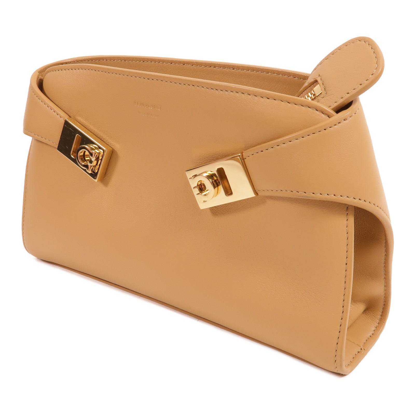 Salvatore Ferragamo 牛皮皮革Mini Hug肩背袋