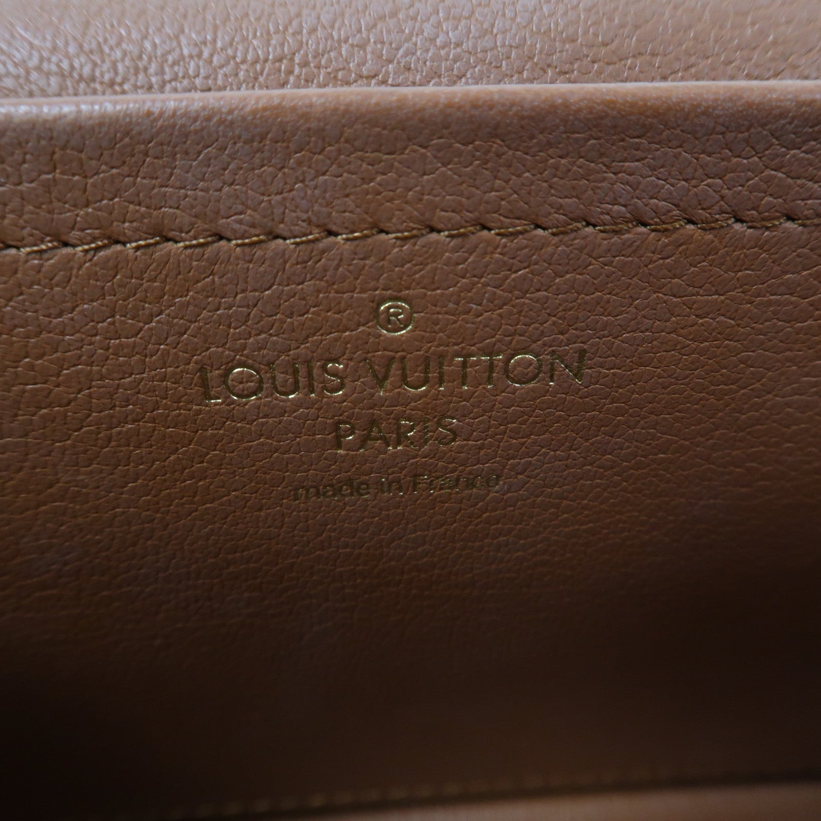 LOUIS VUITTON Monogram Marceau金扣鏈帶肩背袋啡色