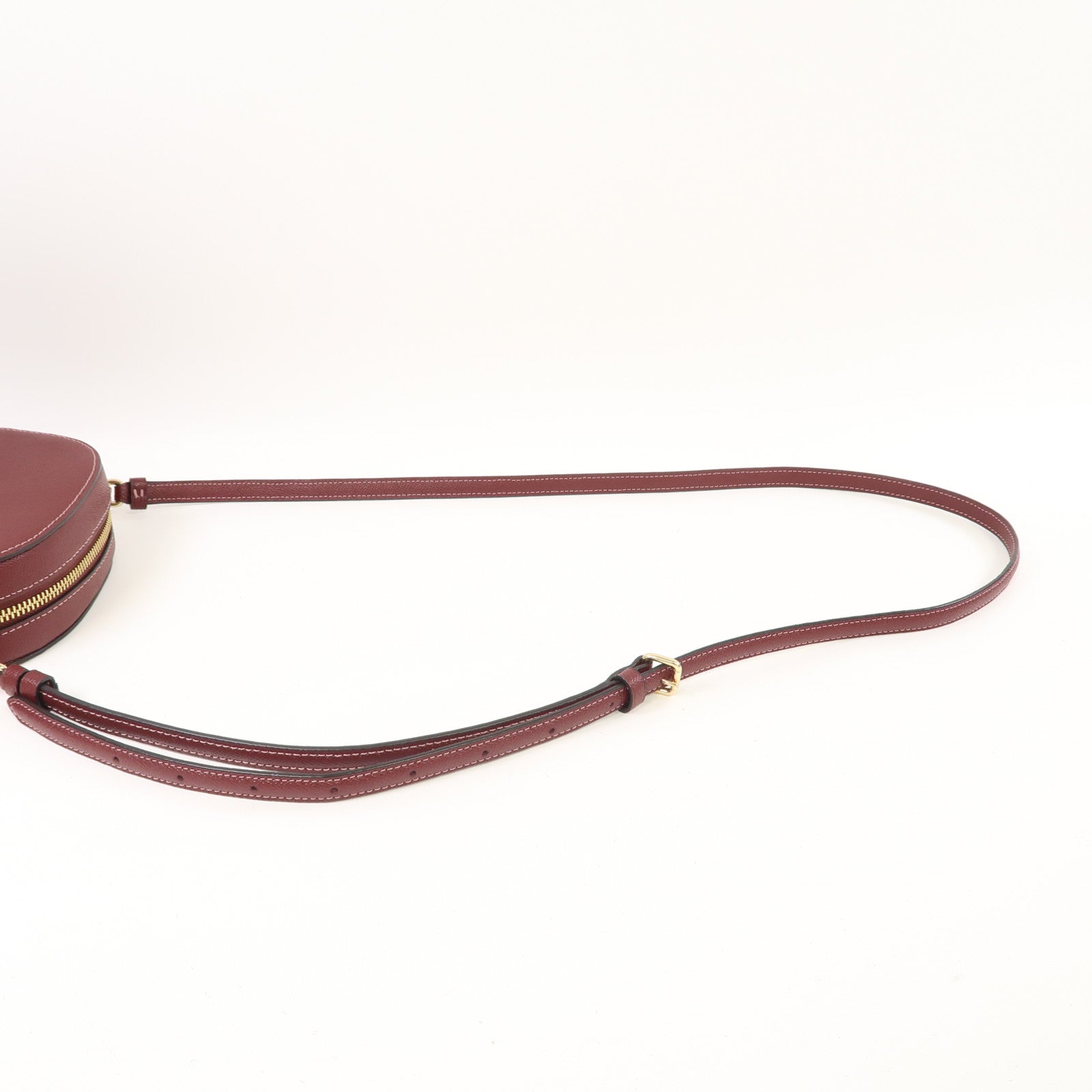 COACH 牛皮皮革Mini Serena Crossbody Bag金扣肩背袋紅色
