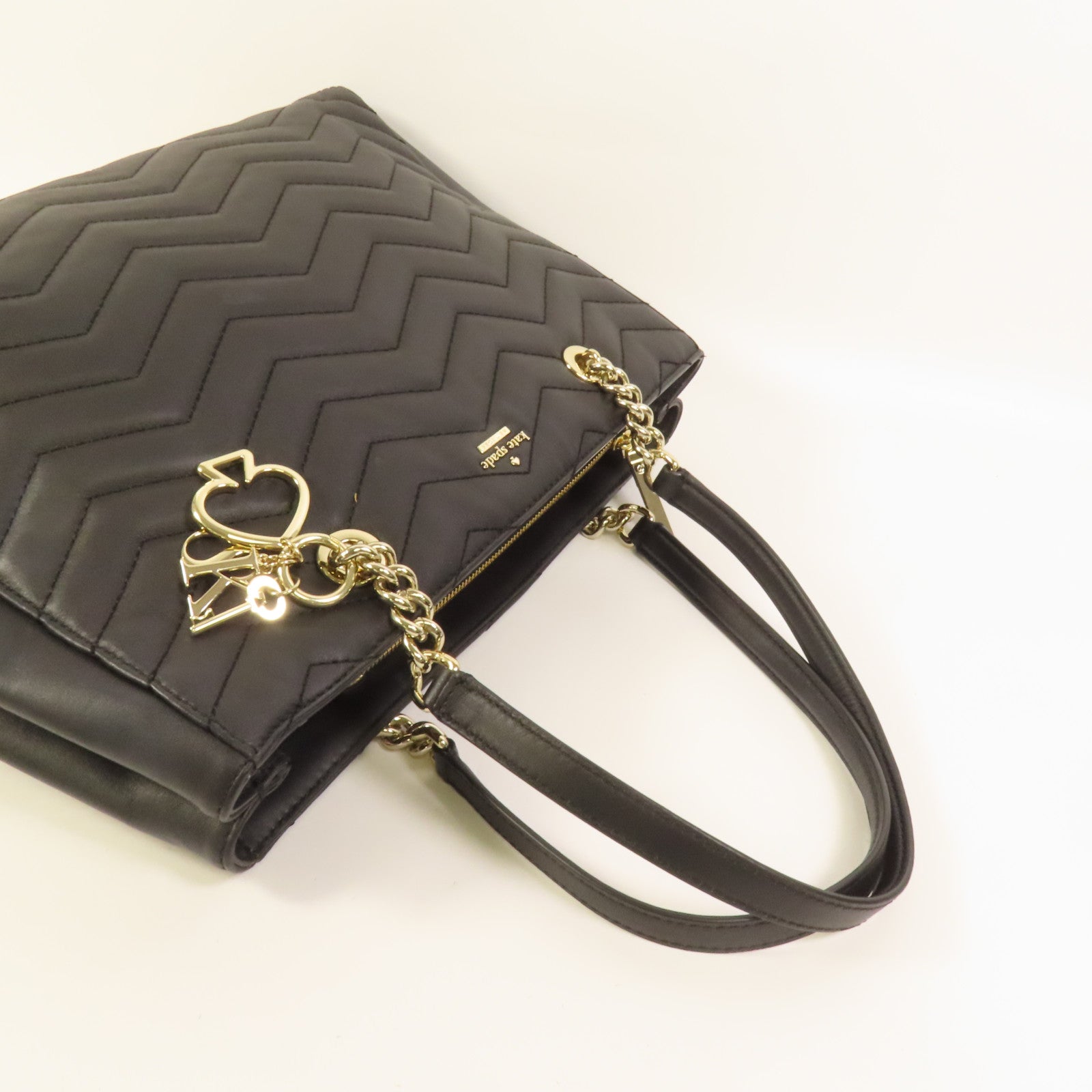 Kate Spade 牛皮皮革Tote Bag金扣肩背袋
