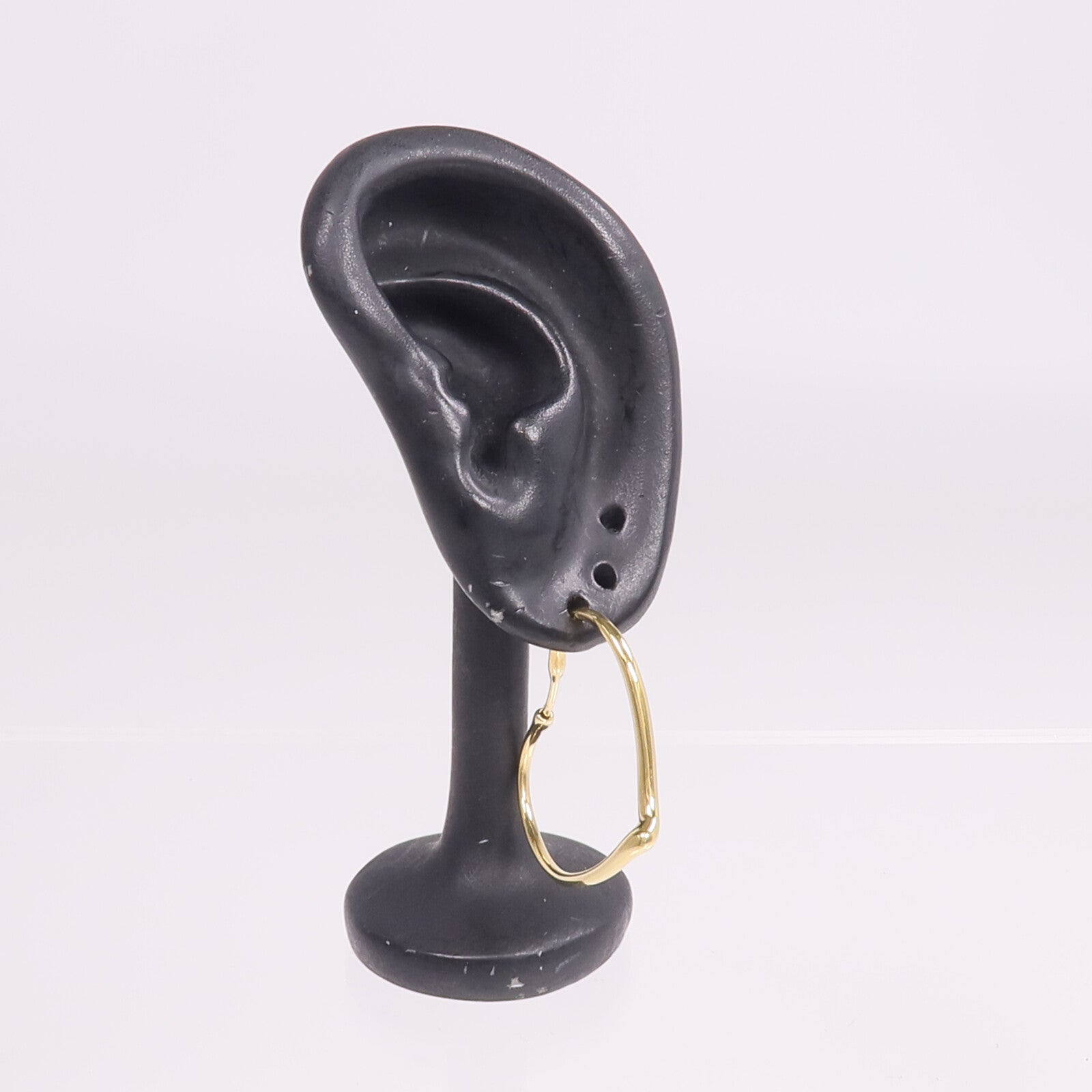 TIFFANY＆CO 18K黃金Open Heart Hoop Earrings耳環