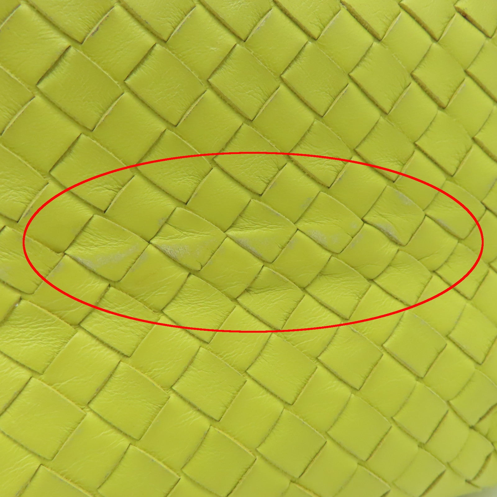 BOTTEGA VENETA 羊皮皮革Handbag黑扣手挽袋黃色